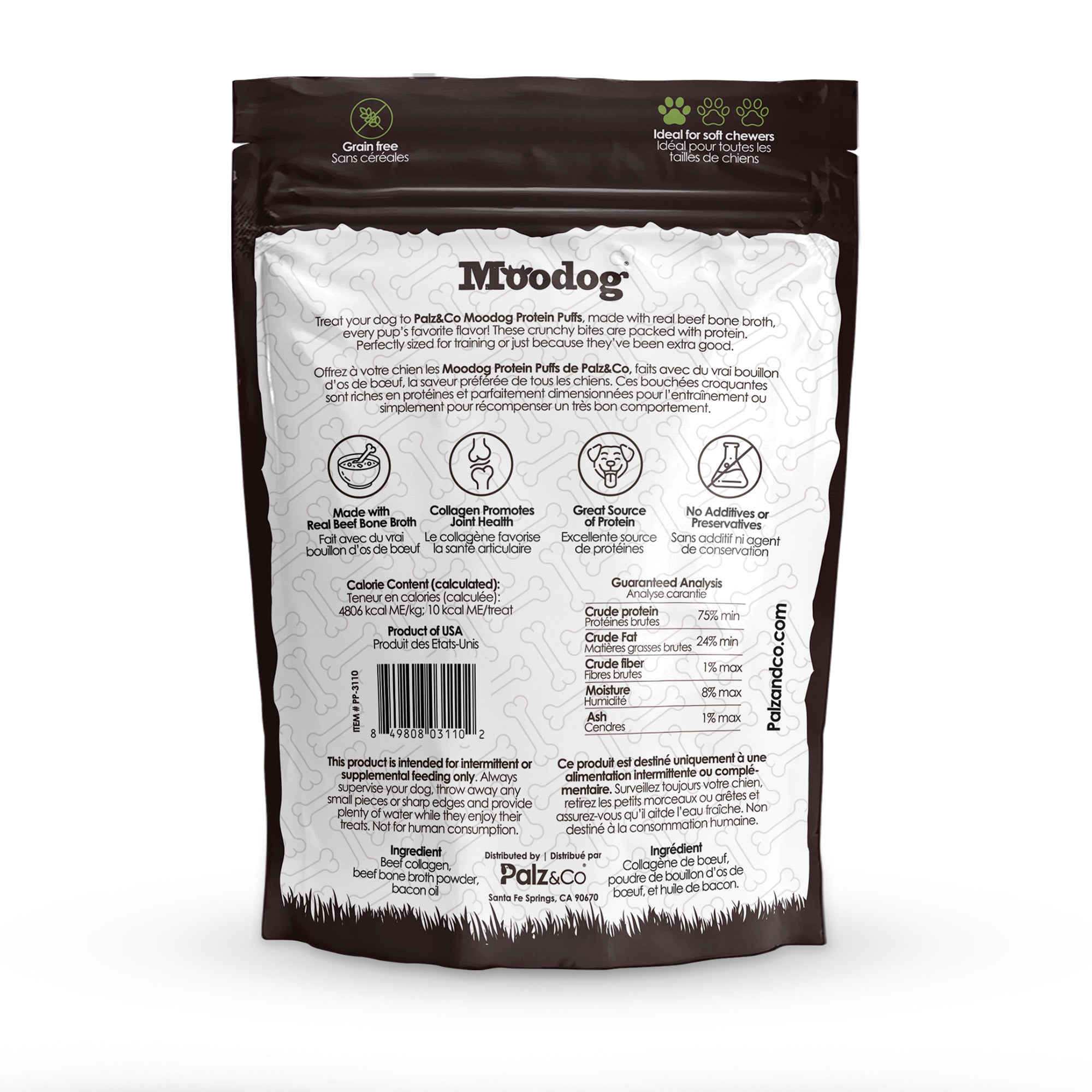 Moodog Beef Protein Puffs