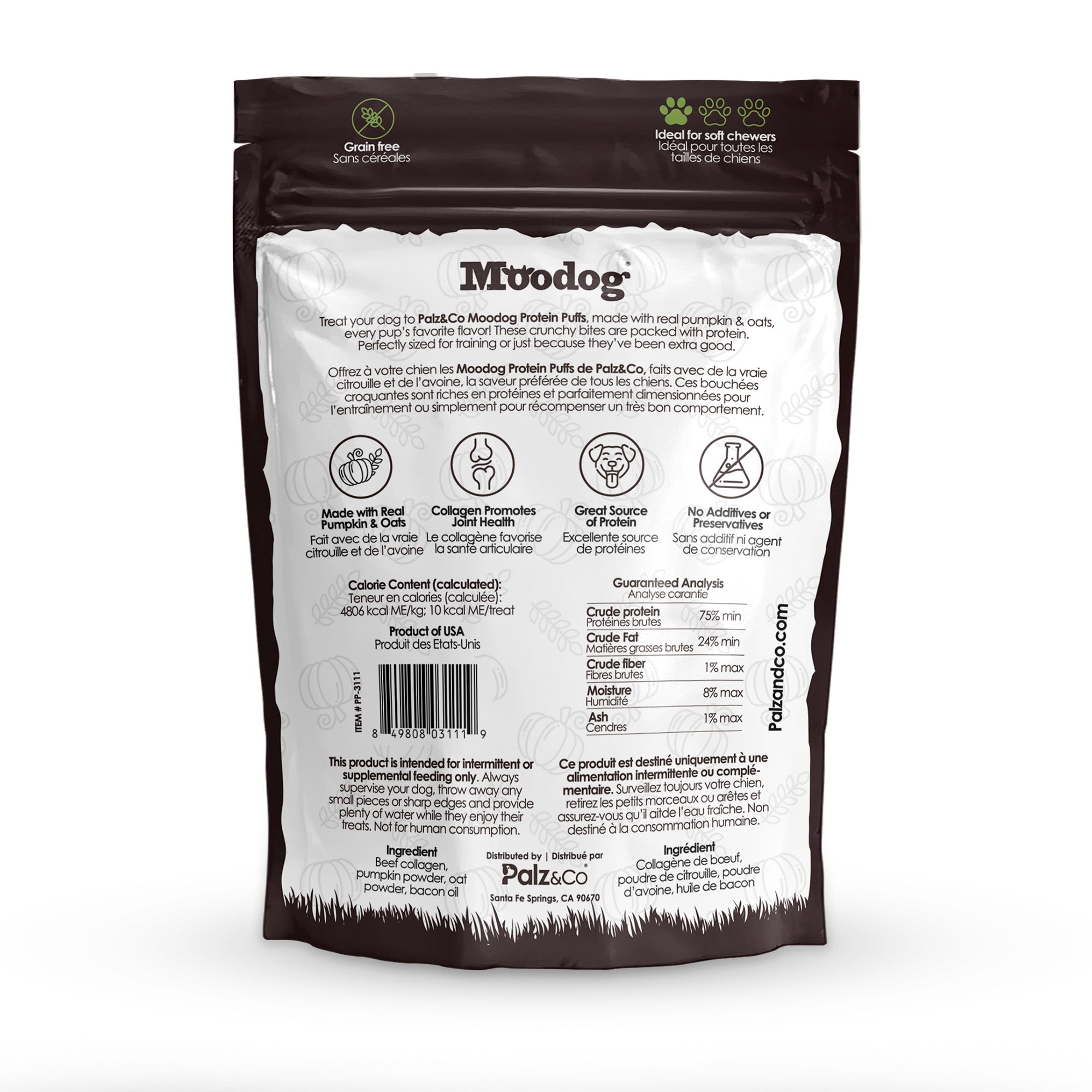 Moodog Beef Protein Puffs