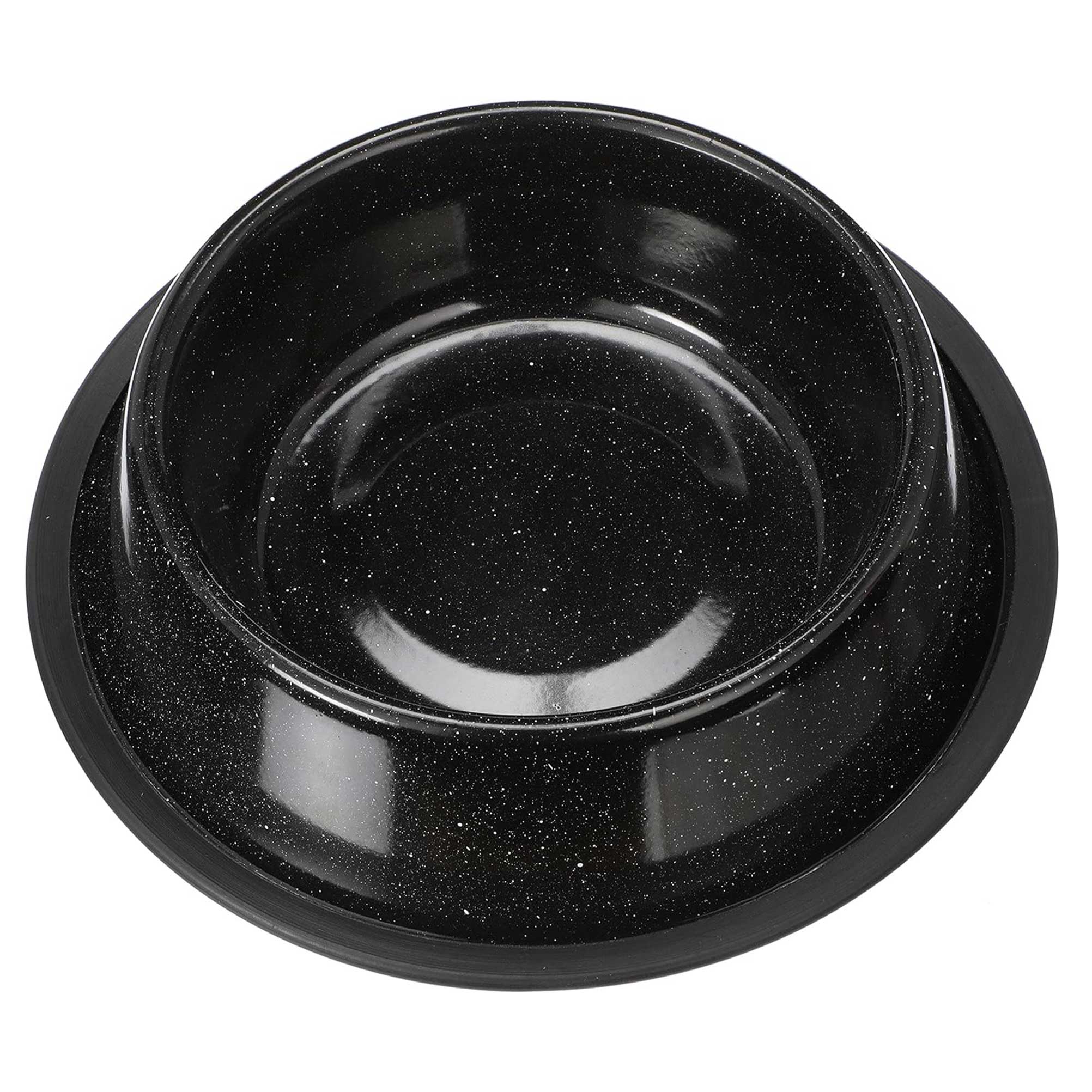 Stainless Steel Pet Bowls Speckled, No-Skid Base Main image