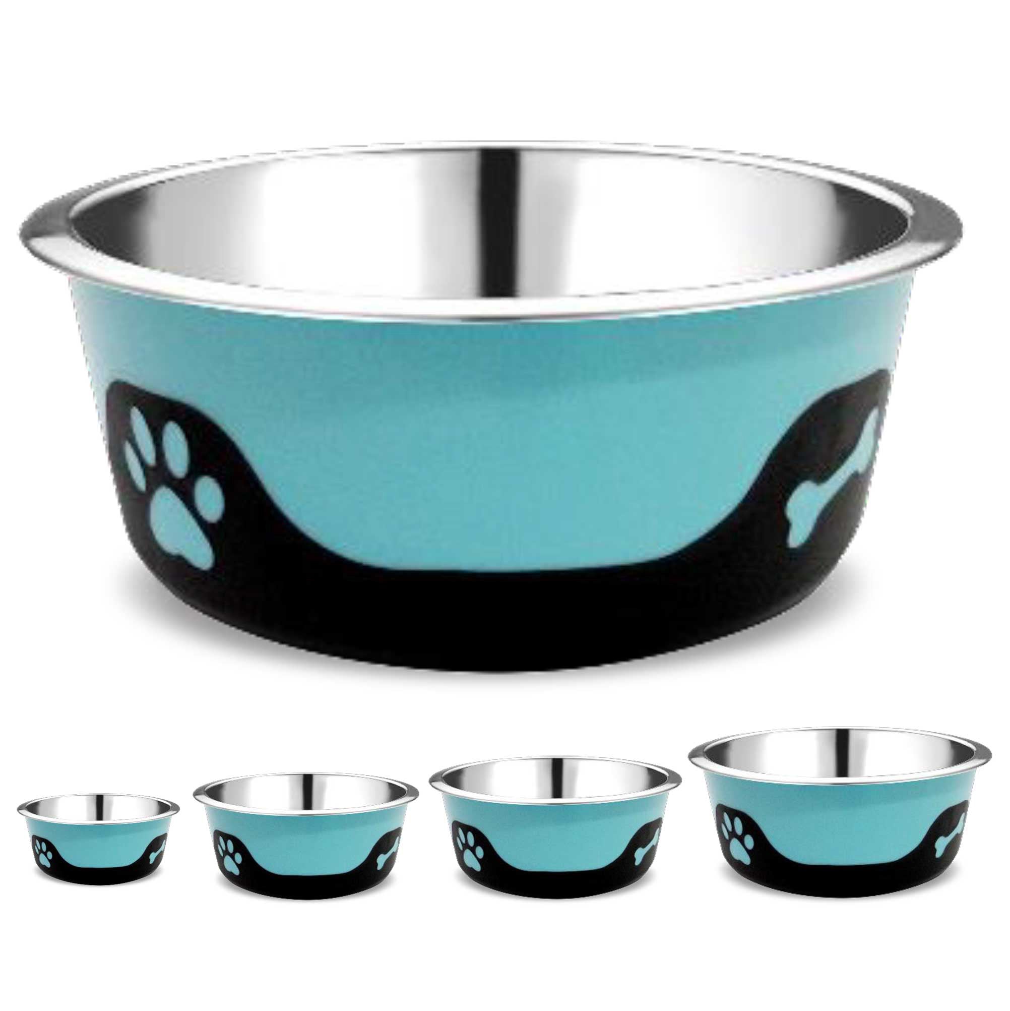 Thermocool Insulated Pet Bowls, No-Skid Base (Blue) Main image