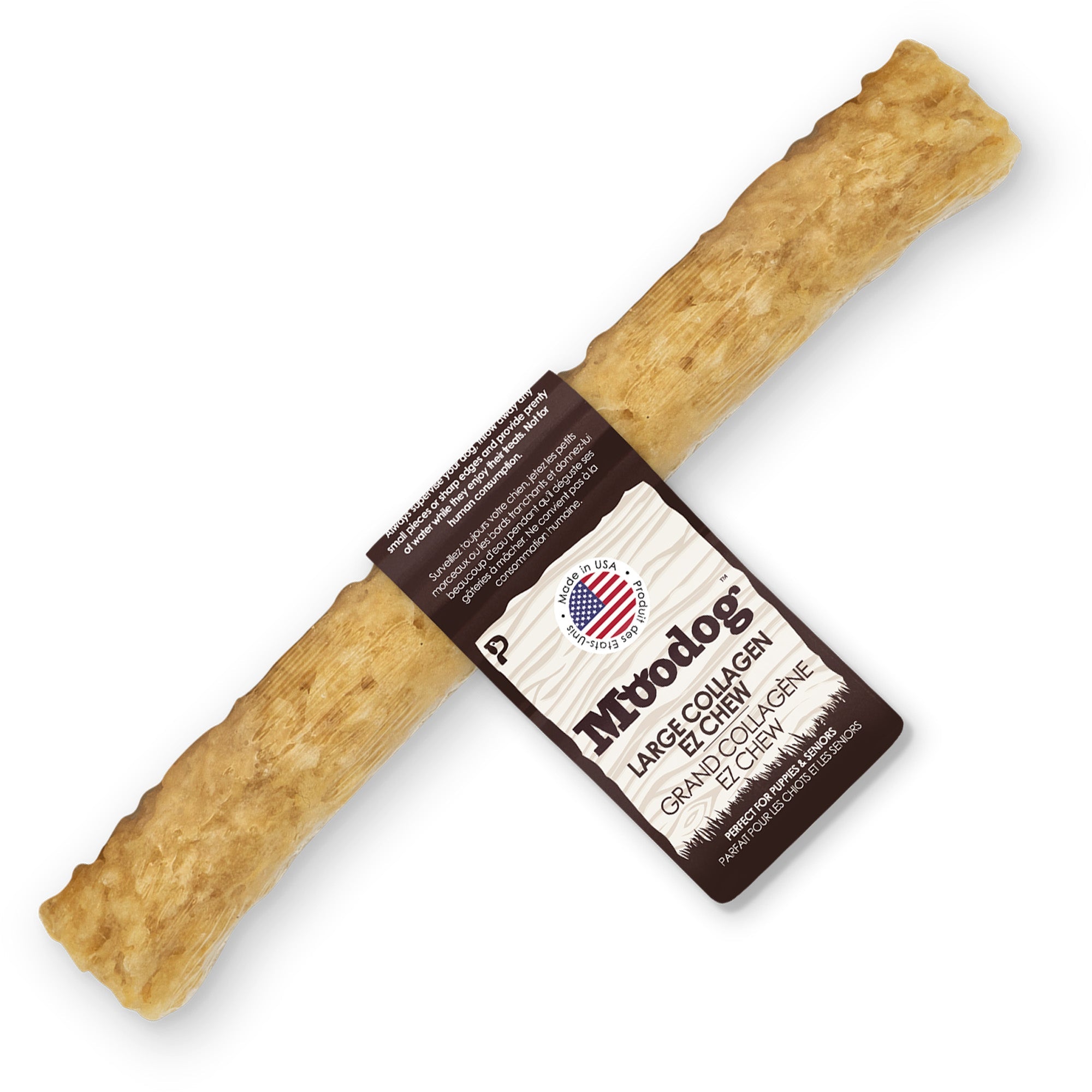 Moodog Easy-Chew Corium Collagen Dog Treat 7" & 10" Beef Flavor Roll