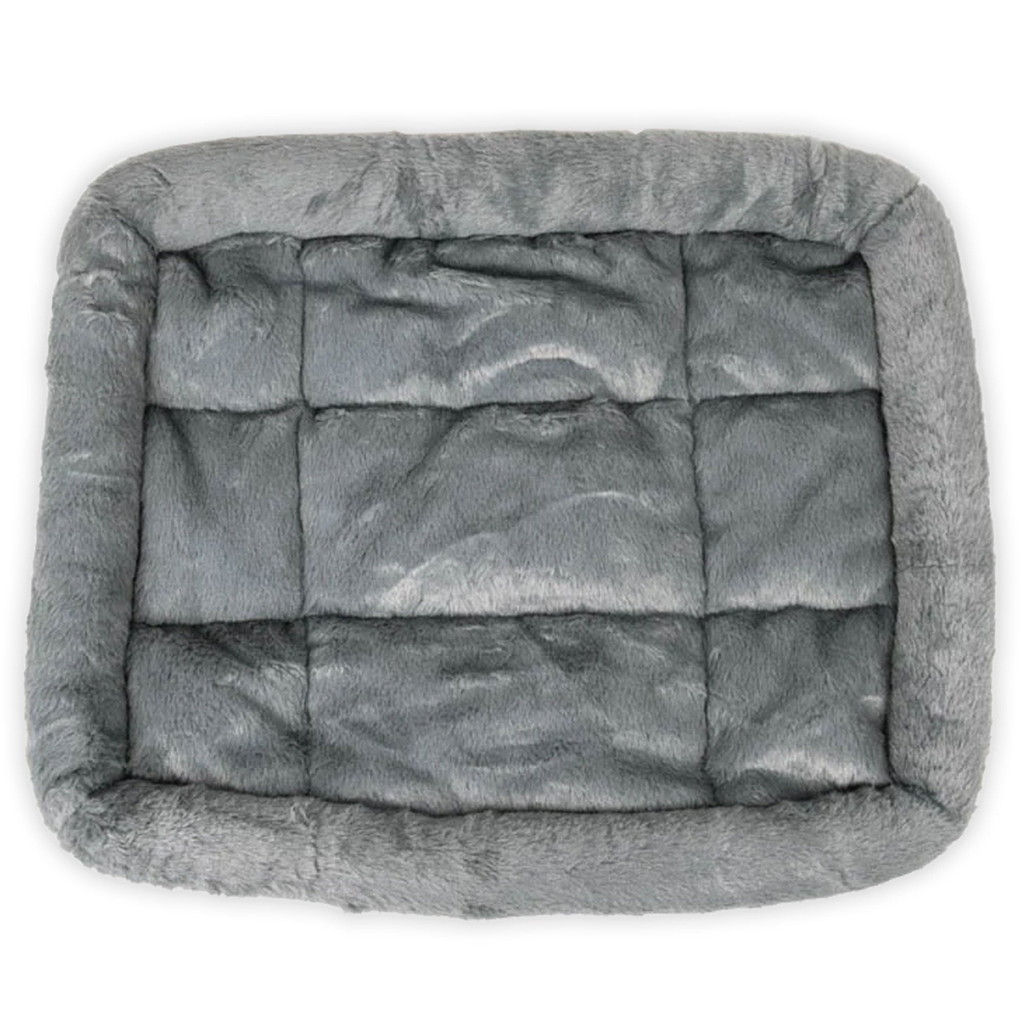 Comfy Gray Flat Pet Bed Secondary image