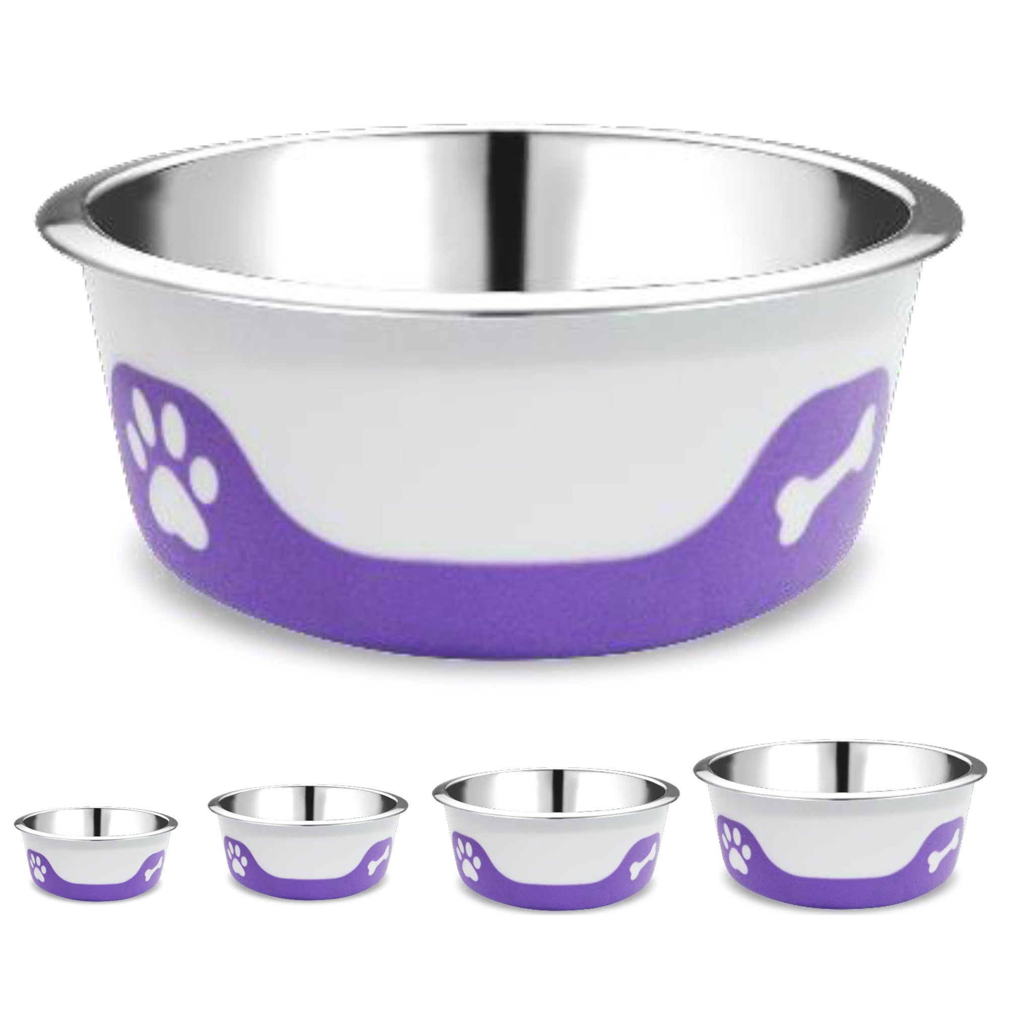 Thermocool Insulated Pet Bowls, No-Skid Base (Light Purple) Main image