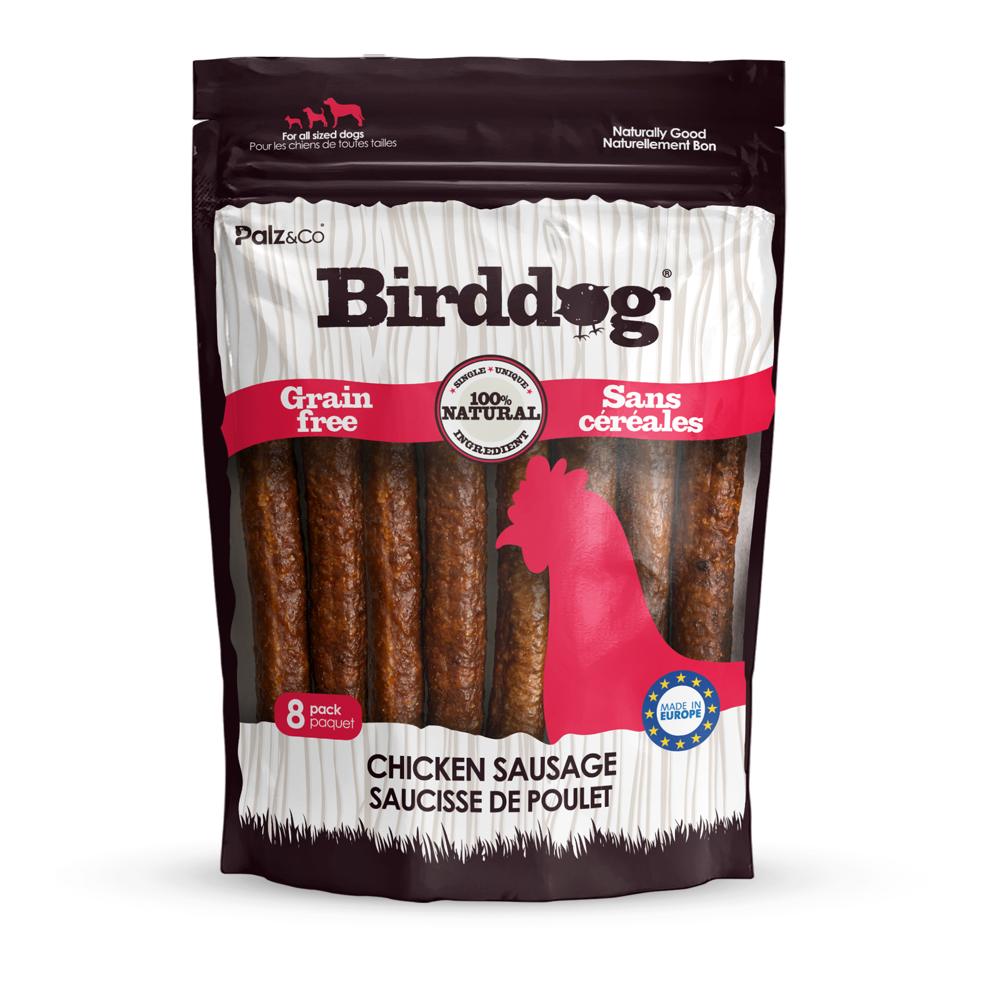 Birddog Chicken Sausage Dog Treats - 8 & 20 Pack Secondary image