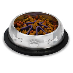 Paw Puzzle Slow Feeder Inserts with Bowls