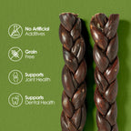 MooDog Beef Braided Gullet 8" 2 Pack