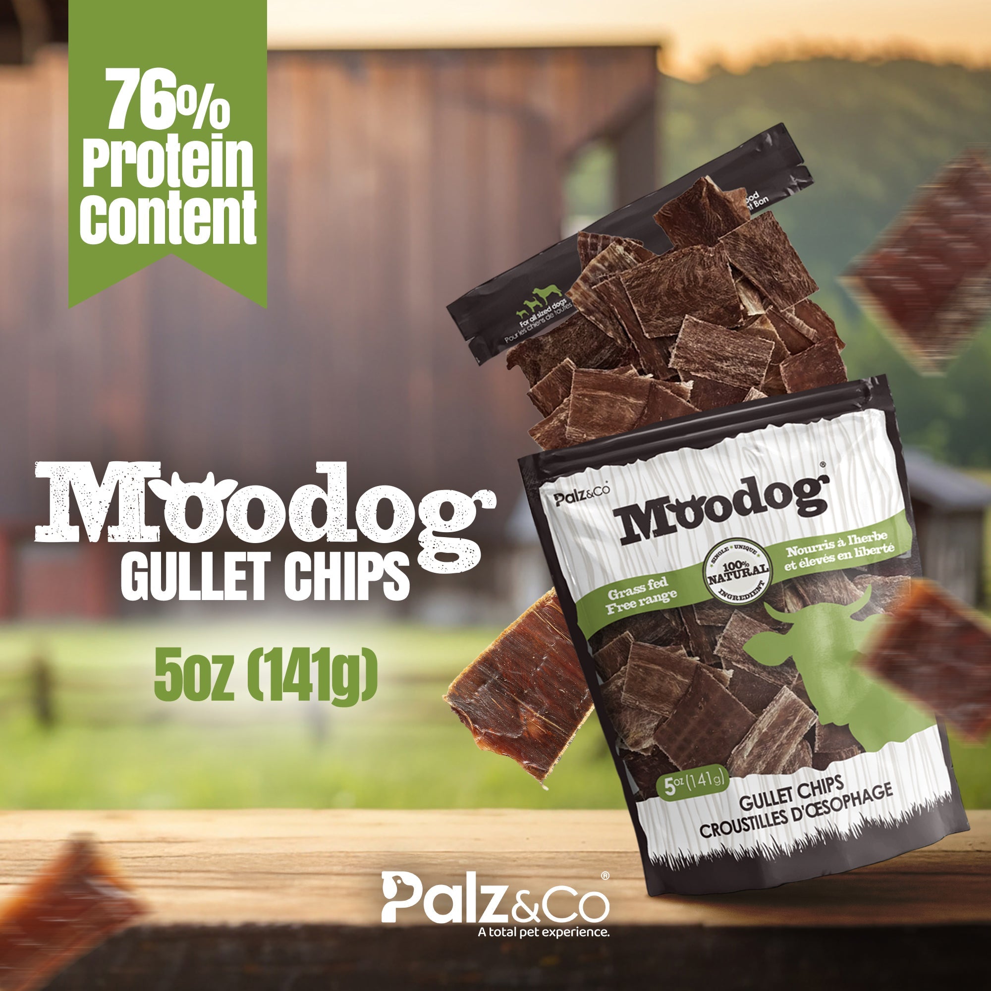 Moodog Beef Gullet Chips - 5 oz Secondary image