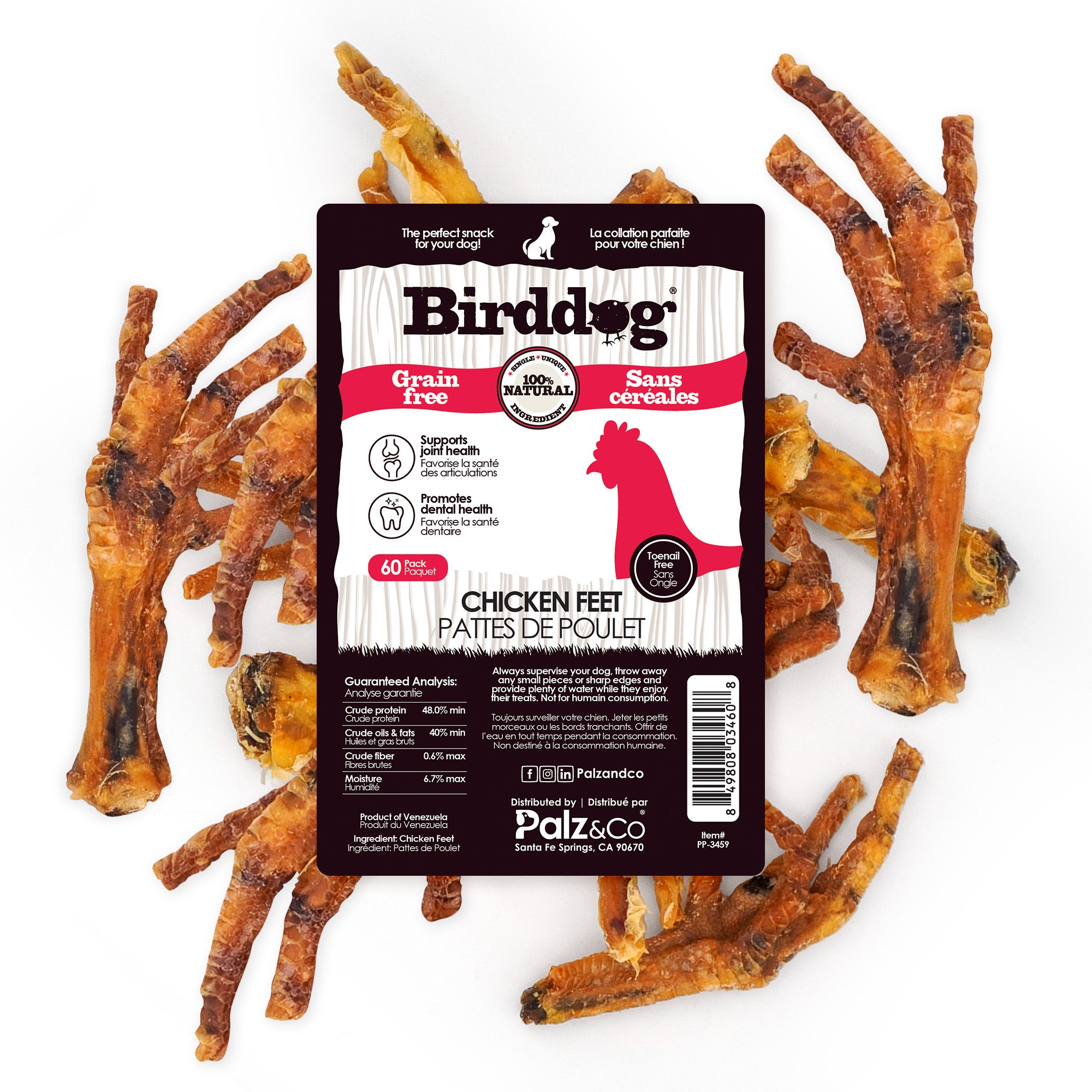 Birddog Chicken Feet (No Nails) - Pack of 60 Secondary image