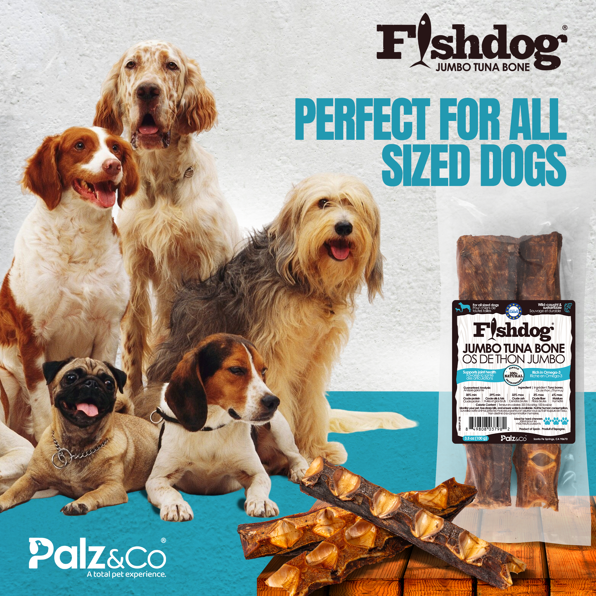 Fishdog Tuna Bones - 3.5 oz (100g)