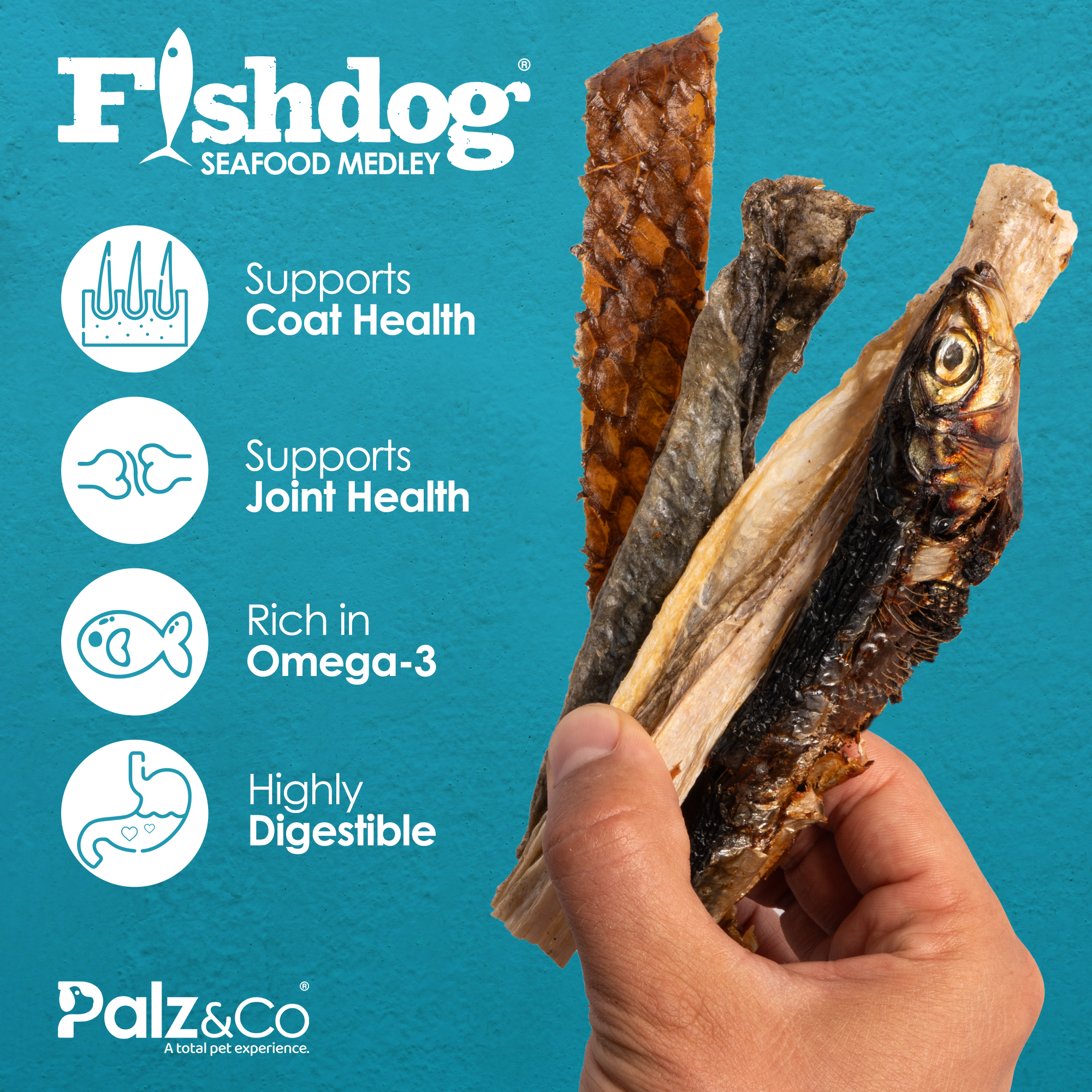 Fishdog Seafood Medley 2.5 oz (70g)
