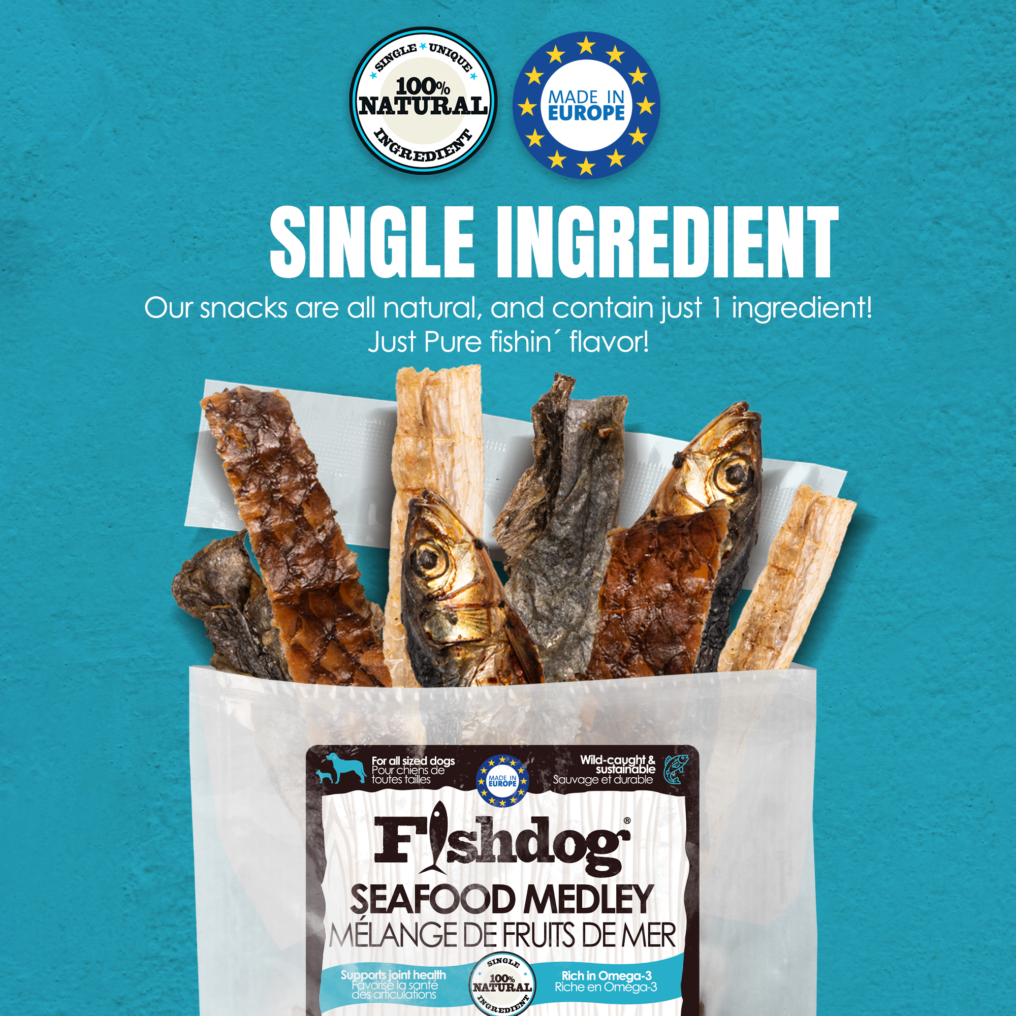 Fishdog Seafood Medley 2.5 oz (70g)