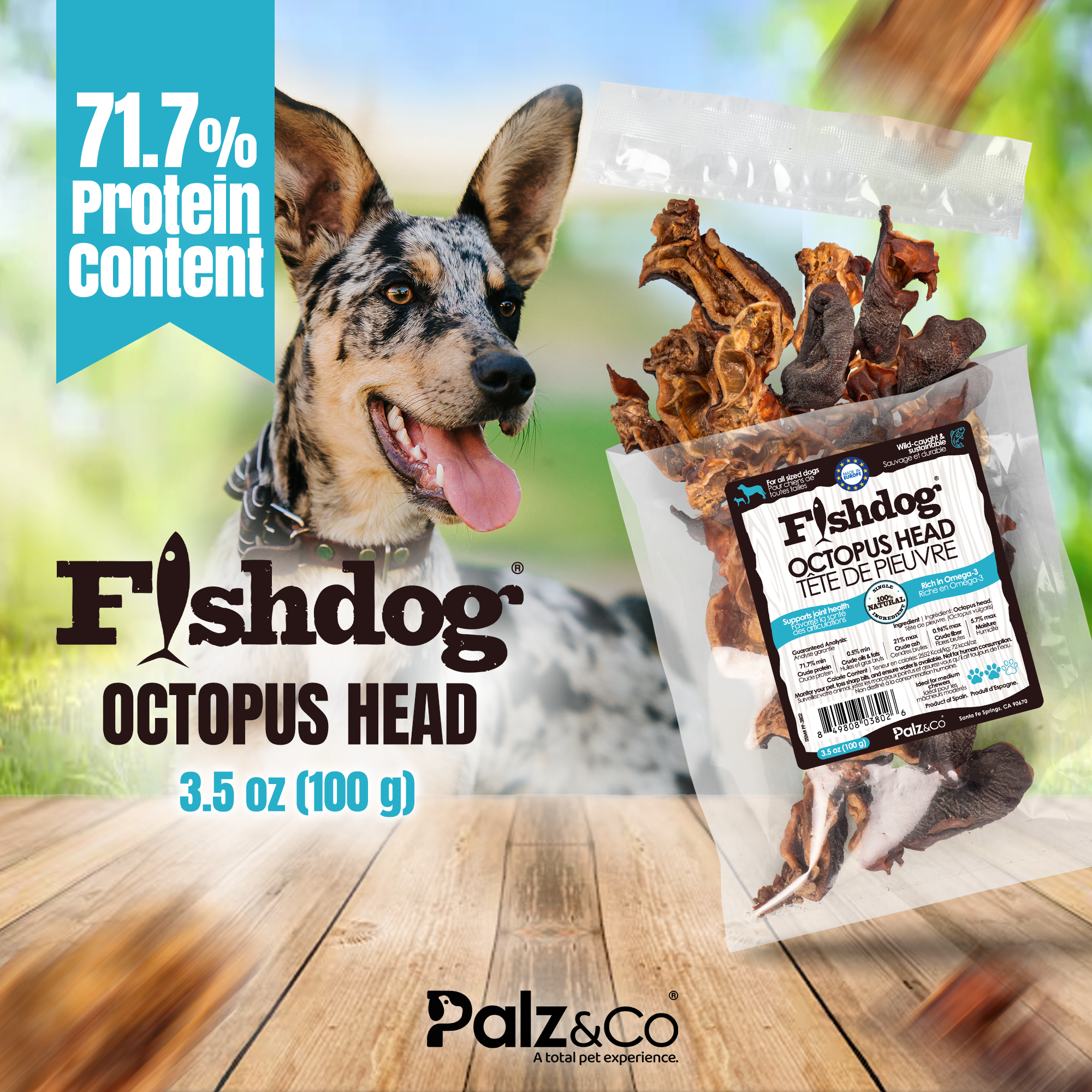 Fishdog Octopus Head - 3.5 oz (100g) Secondary image