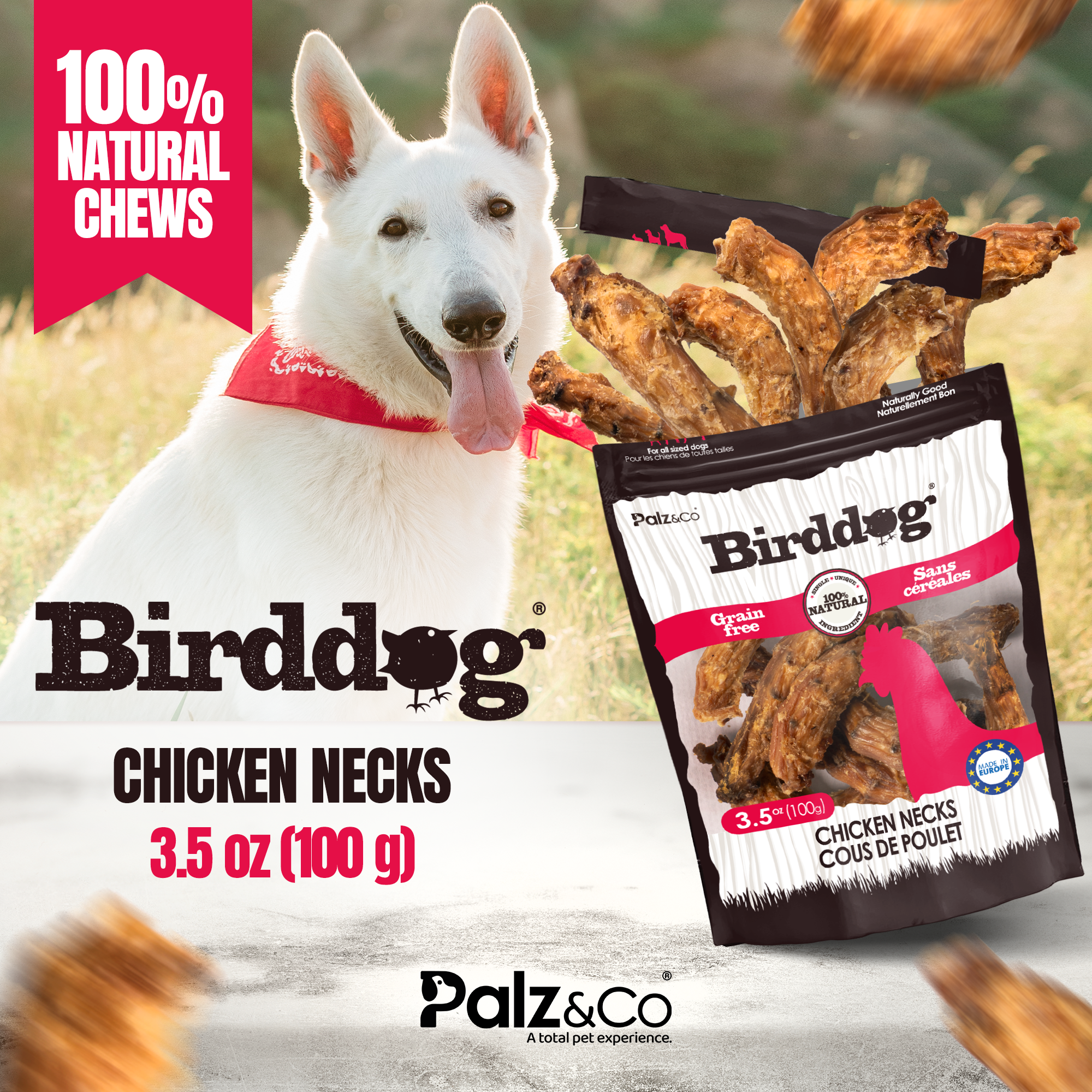 Birddog Chicken Necks - 3.5 oz (100g) Secondary image