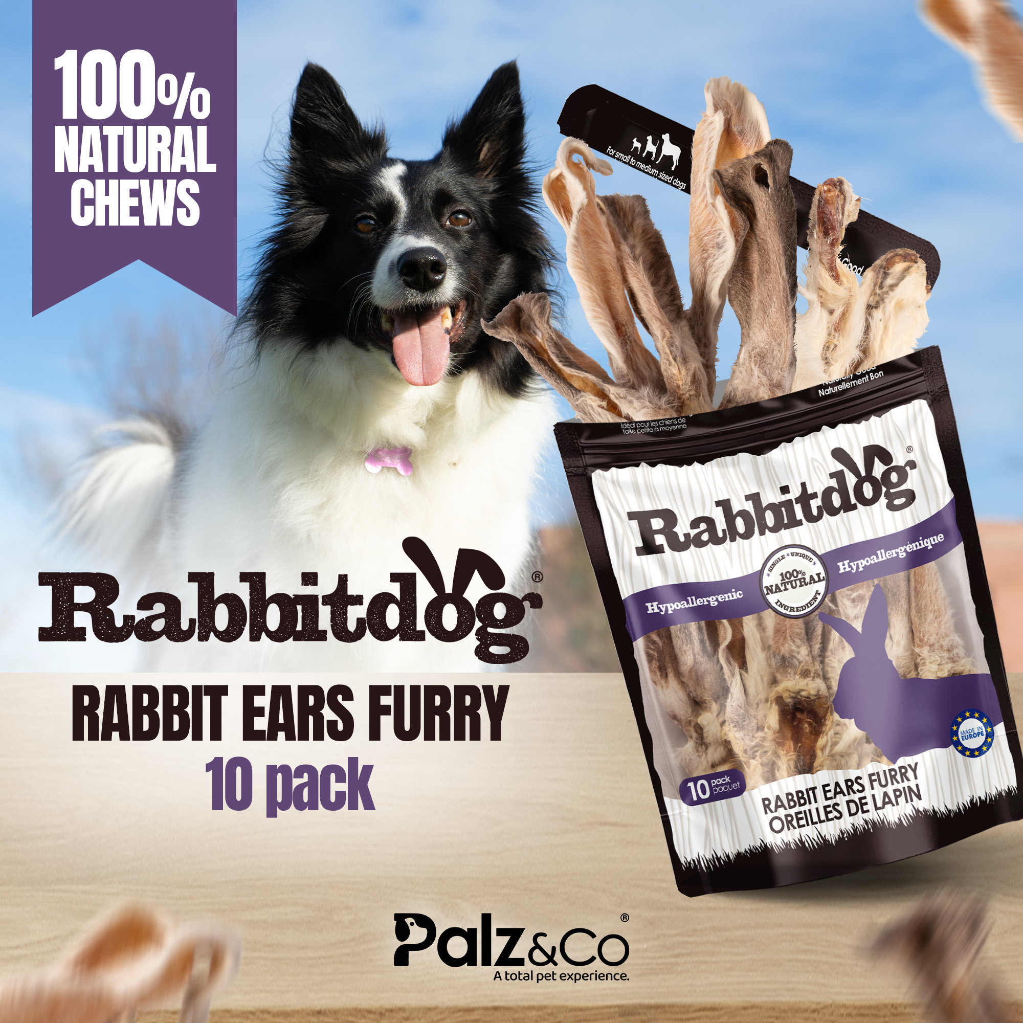 Rabbitdog Rabbit Ears (With Fur) - Pack of 10, 15, & 25 Secondary image
