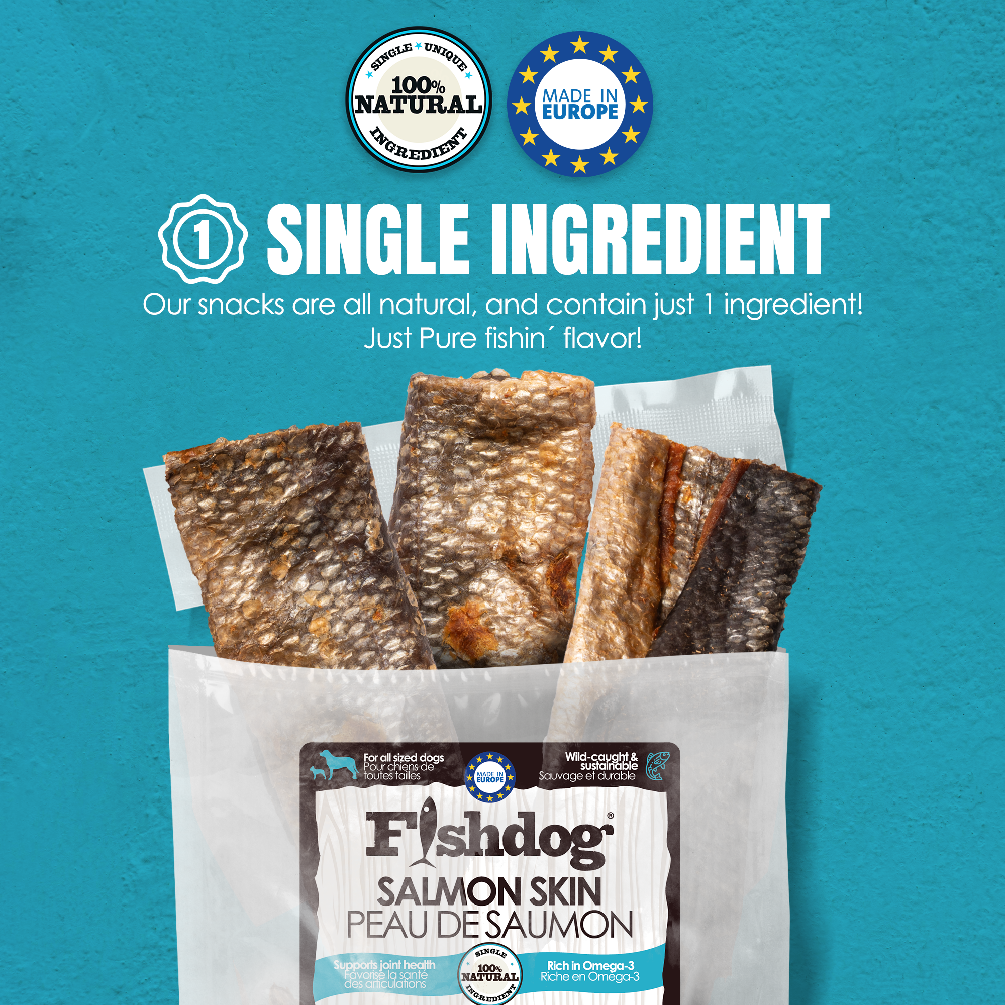Fishdog Salmon Skin - 2.5 oz (70g) Secondary image