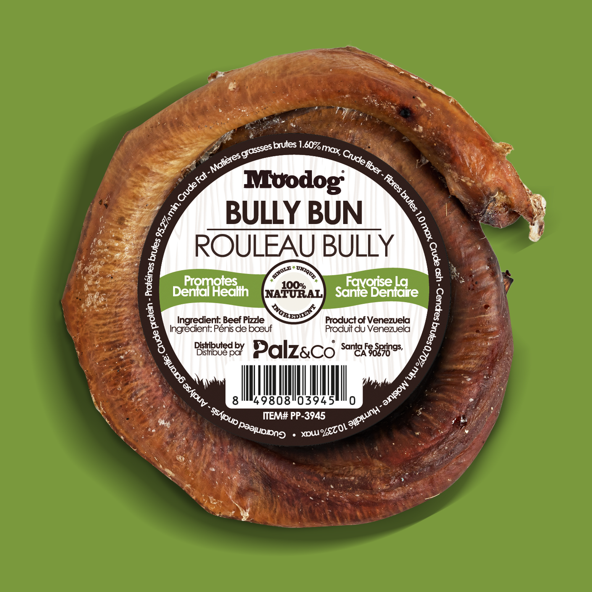 Moodog Beef Bully Bun/Cap 1 pack