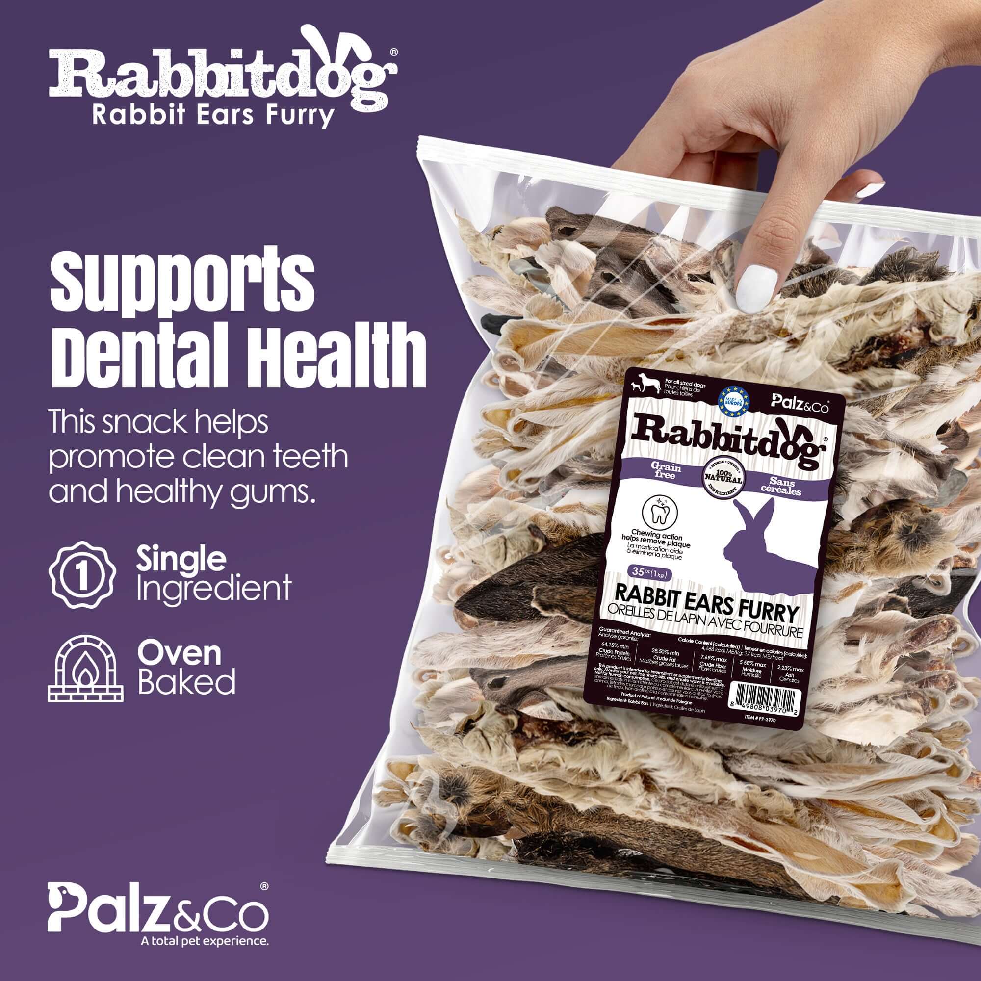 View details for Rabbitdog Rabbit Ears - 2.2 lbs (1kg)