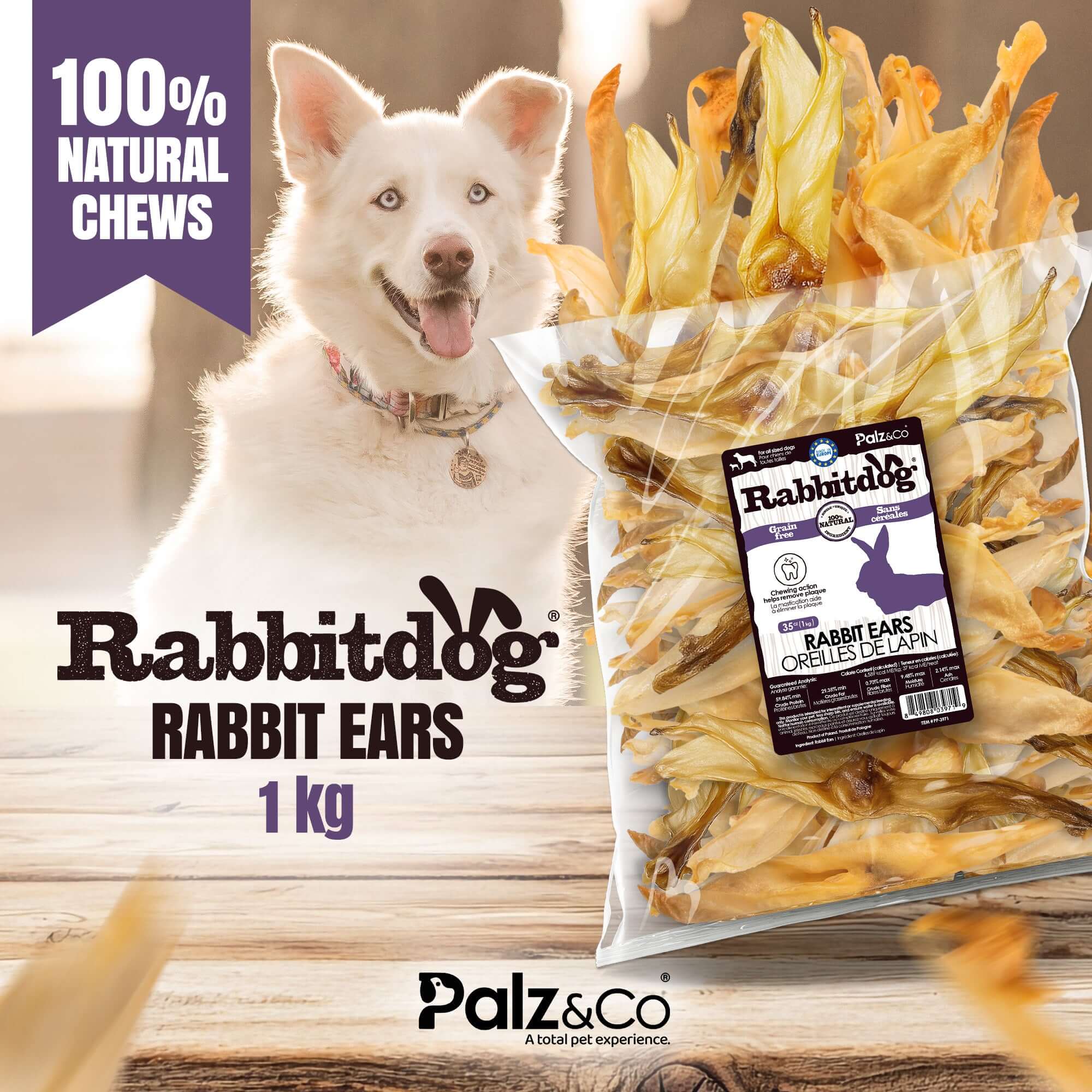 Rabbitdog Rabbit Ears - 2.2 lbs (1kg) Secondary image