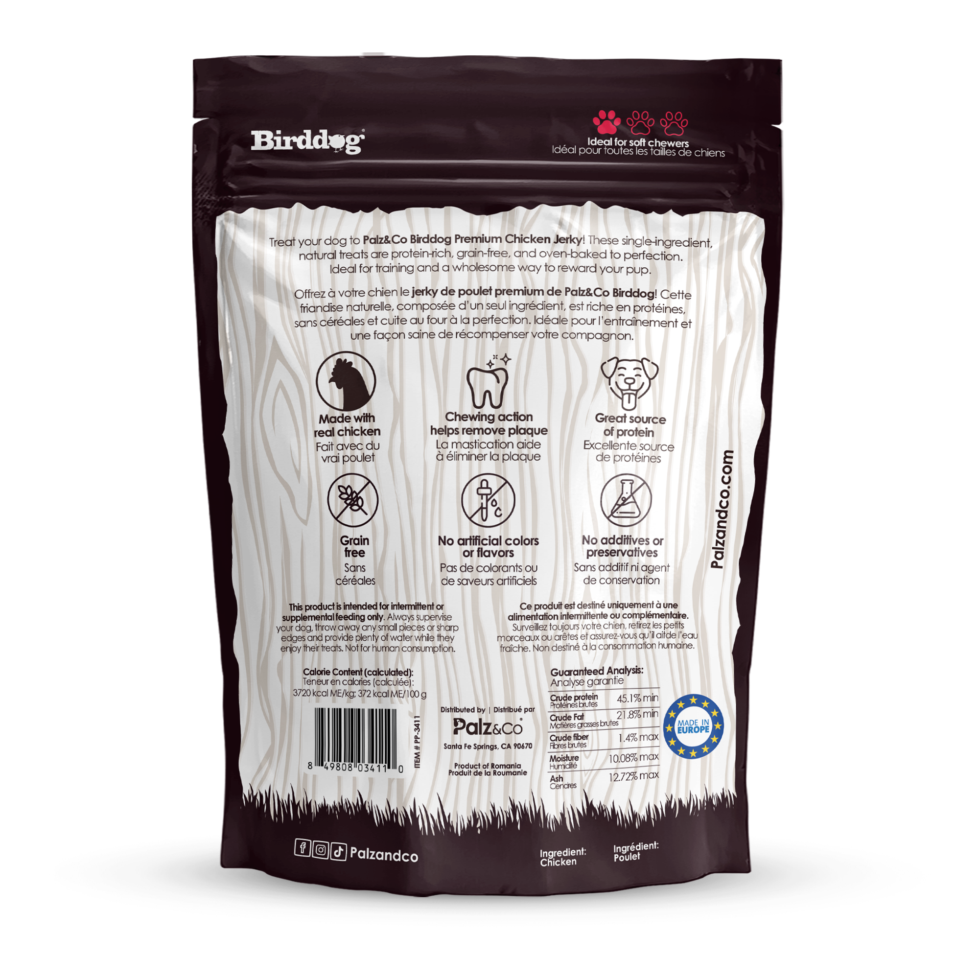 Birddog Chicken Jerky Chews - Pack of 10 Secondary image