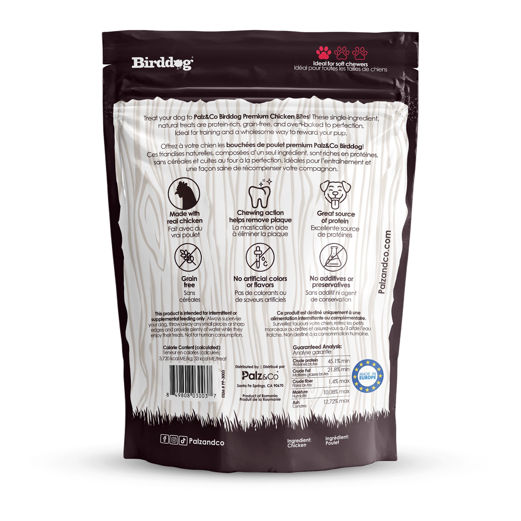 Birddog Chicken Bites Dog Treats - 6 oz Secondary image