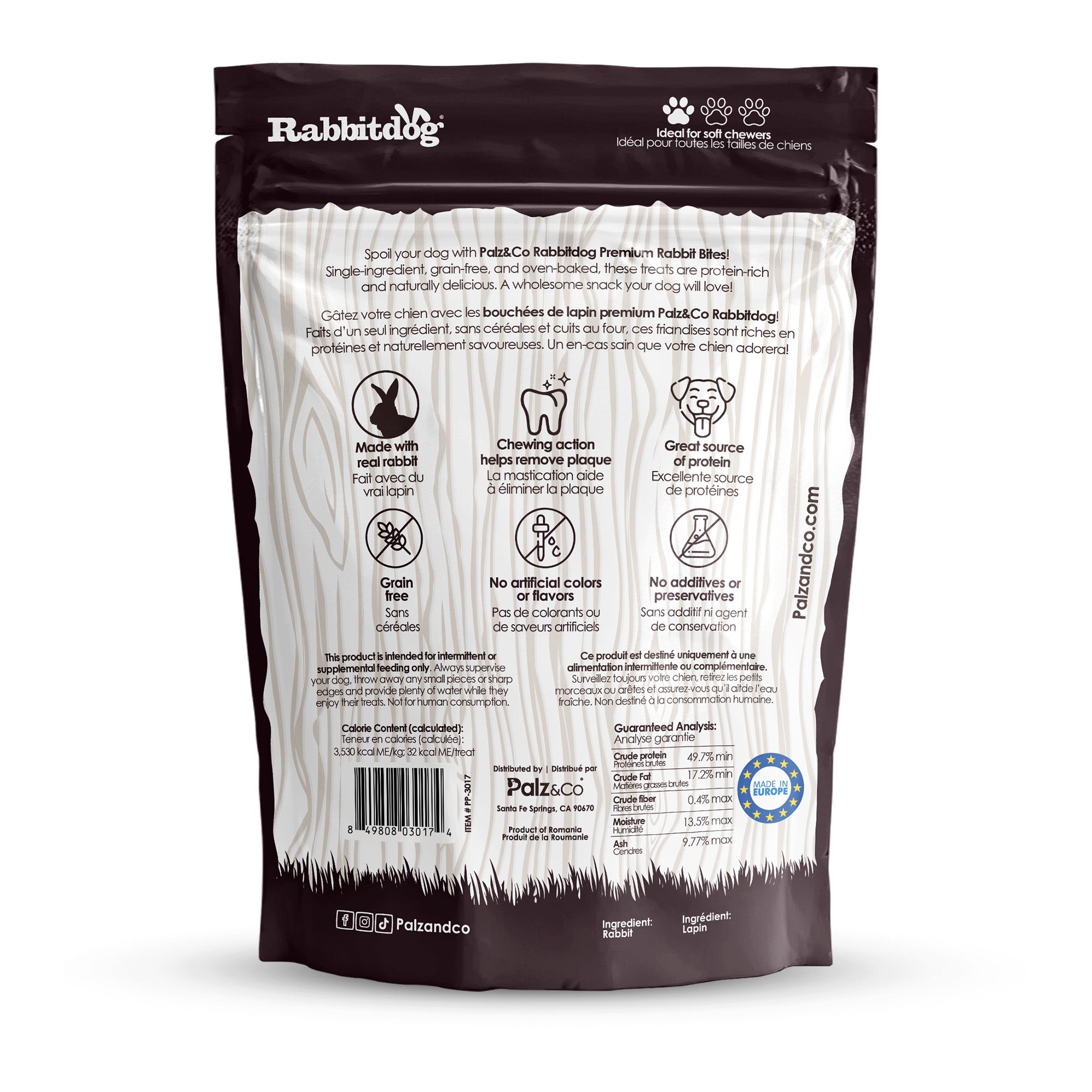 Rabbitdog Rabbit Bites Dog Treats - 6 oz Secondary image