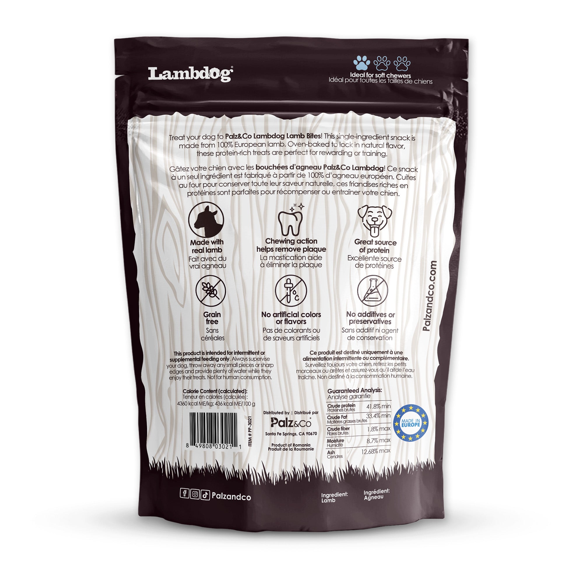 Lambdog Lamb Bites Dog Treats - 6 oz Secondary image