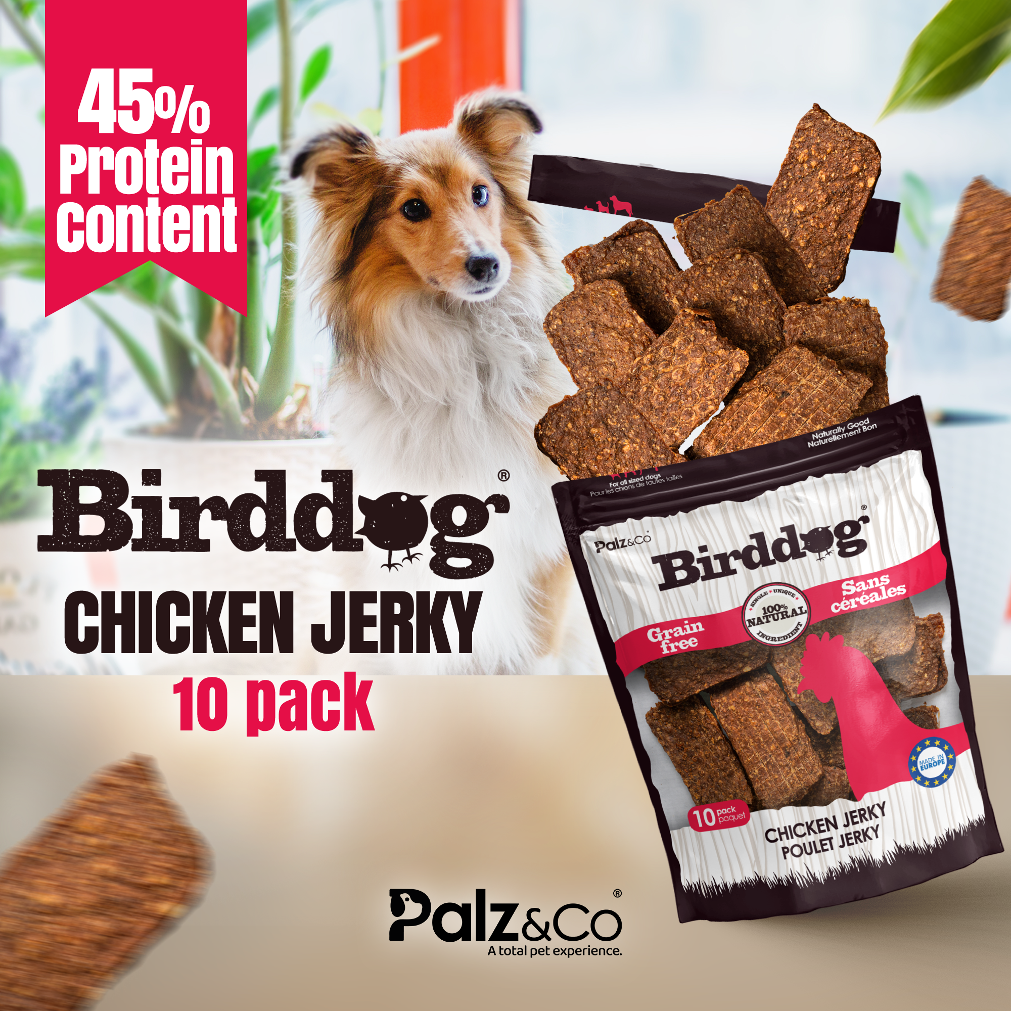 Birddog Chicken Jerky Chews - Pack of 10 Secondary image