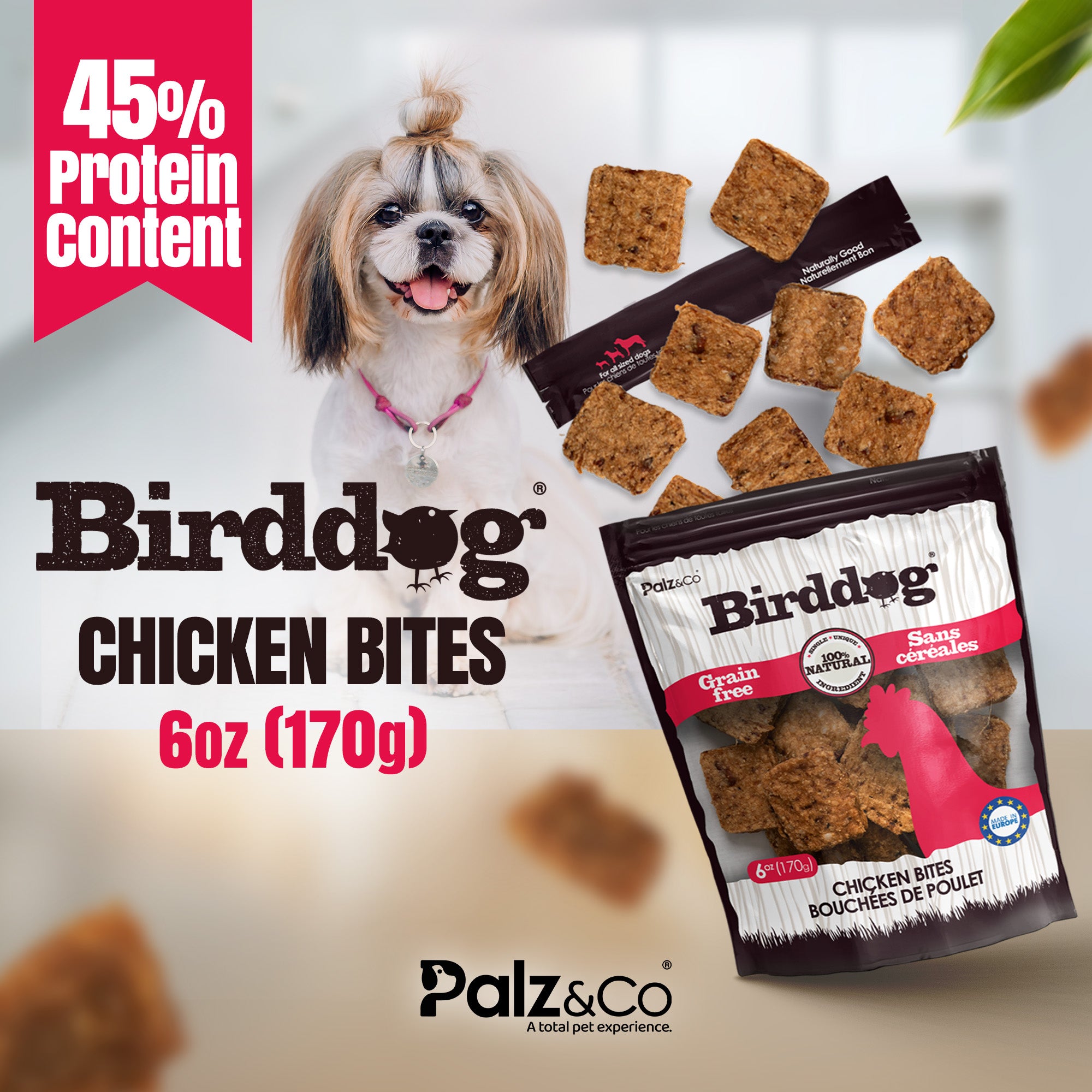 Birddog Chicken Bites Dog Treats - 6 oz Secondary image