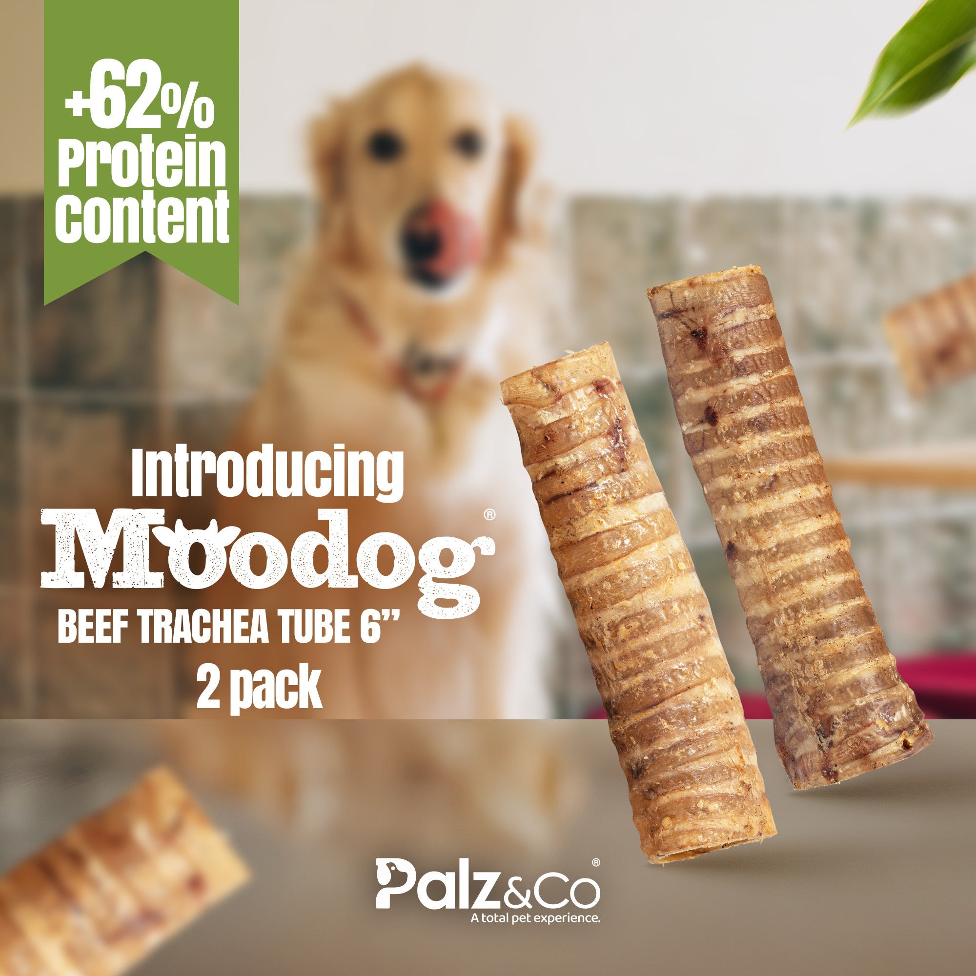 Moodog Beef Trachea Tubes - Pack of 2 Secondary image