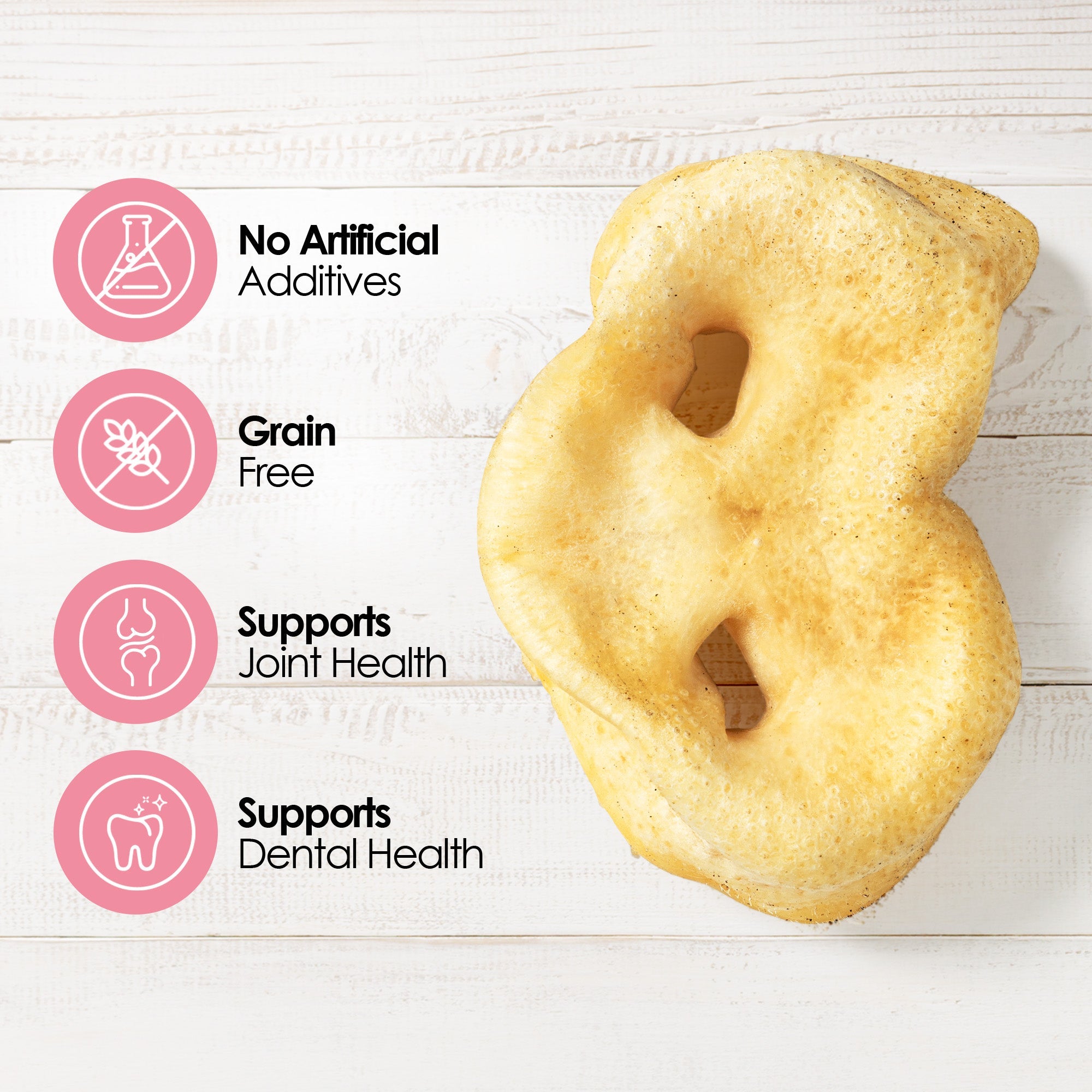 Bagel with health benefits text on a white background