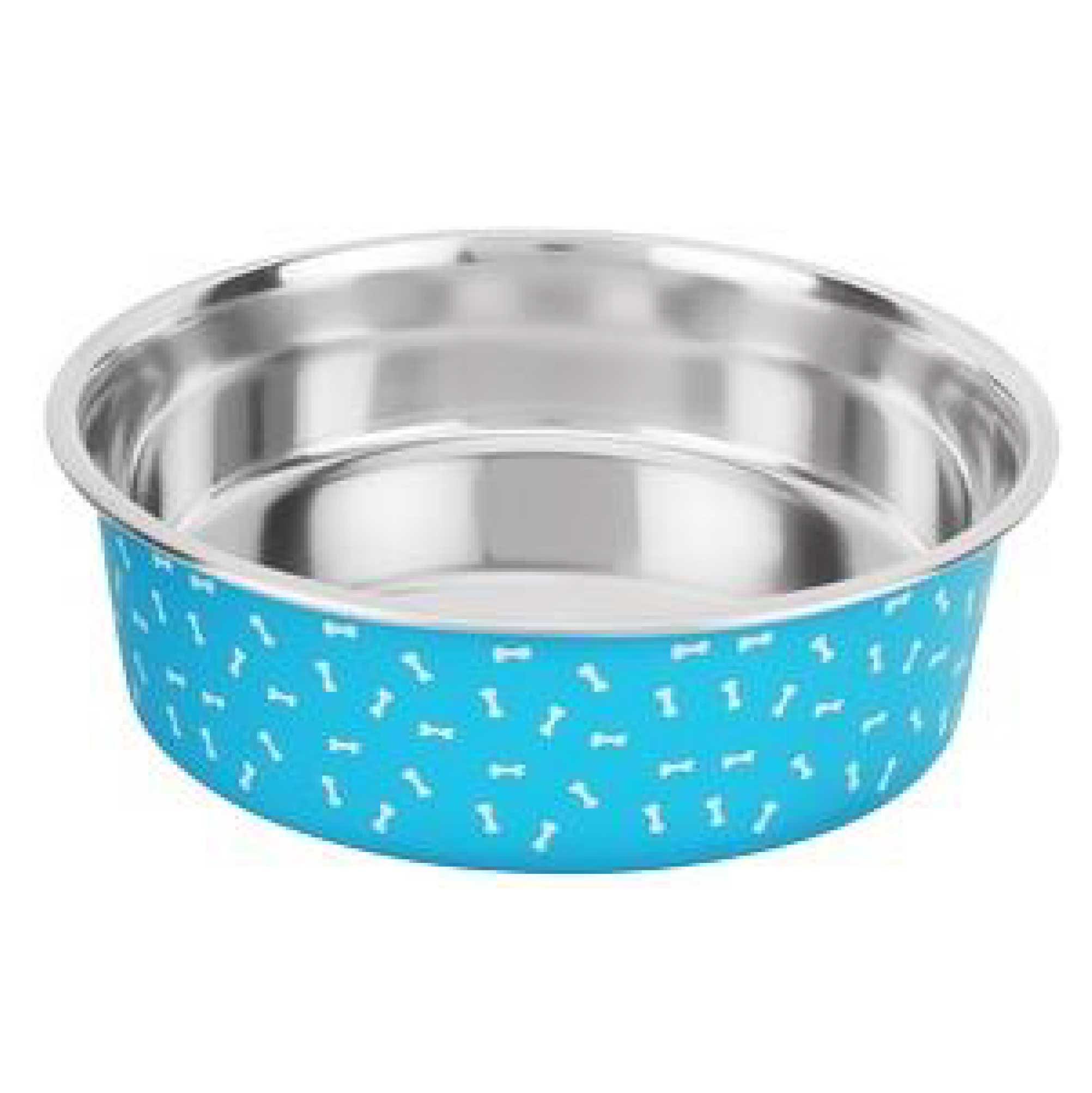 Deco-Blue Stainless Steel Bowls, No-Skid Base Main image