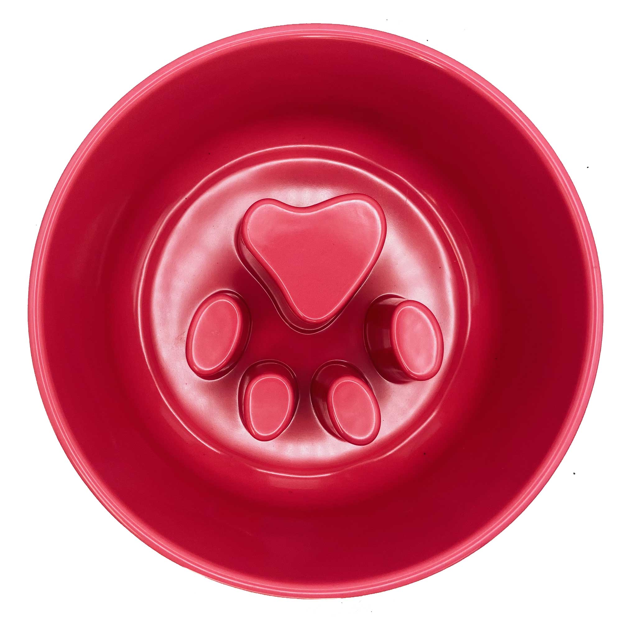 Paw Puzzle Slow Feeder Bowl, No-Skid Base Secondary image