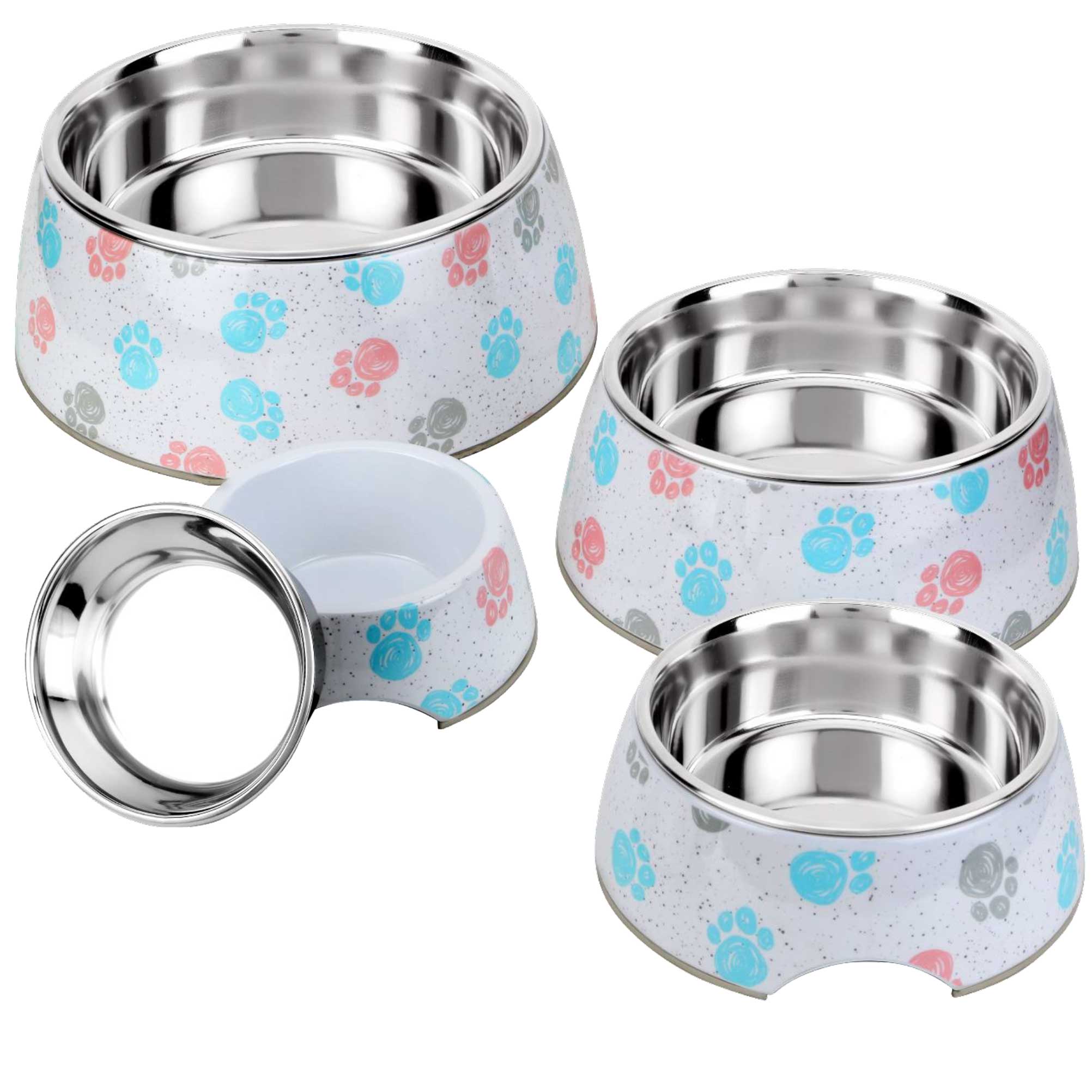 Retro Inspired Food Water Bowl, No-Skid Base Main image
