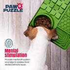 Paw Puzzle Silicone 2-in-1 Slow Feeder & Lick Mat - 3 Sizes & Colors