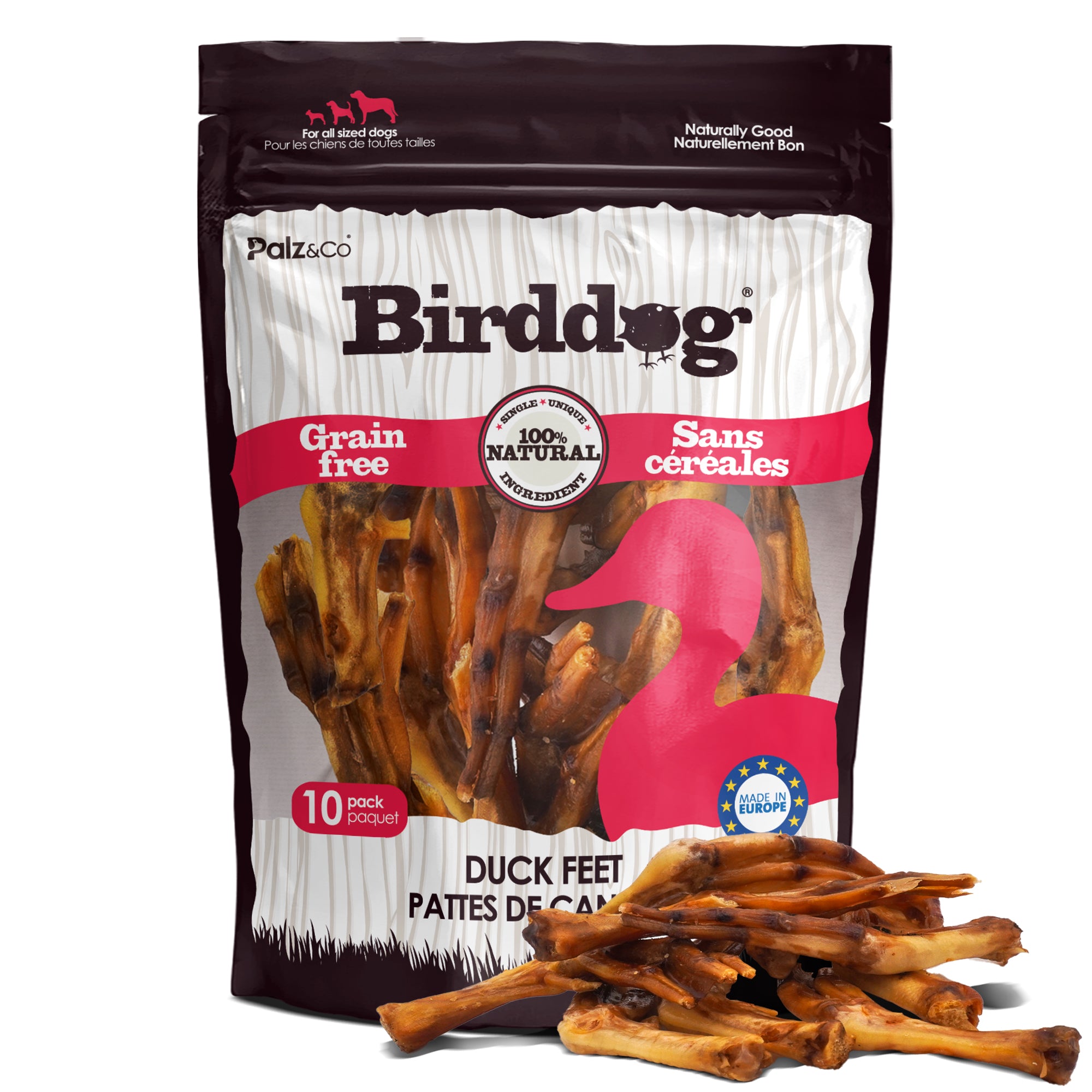Birddog Duck Feet Chews (no nails) - Pack of 10 & 35 Main image