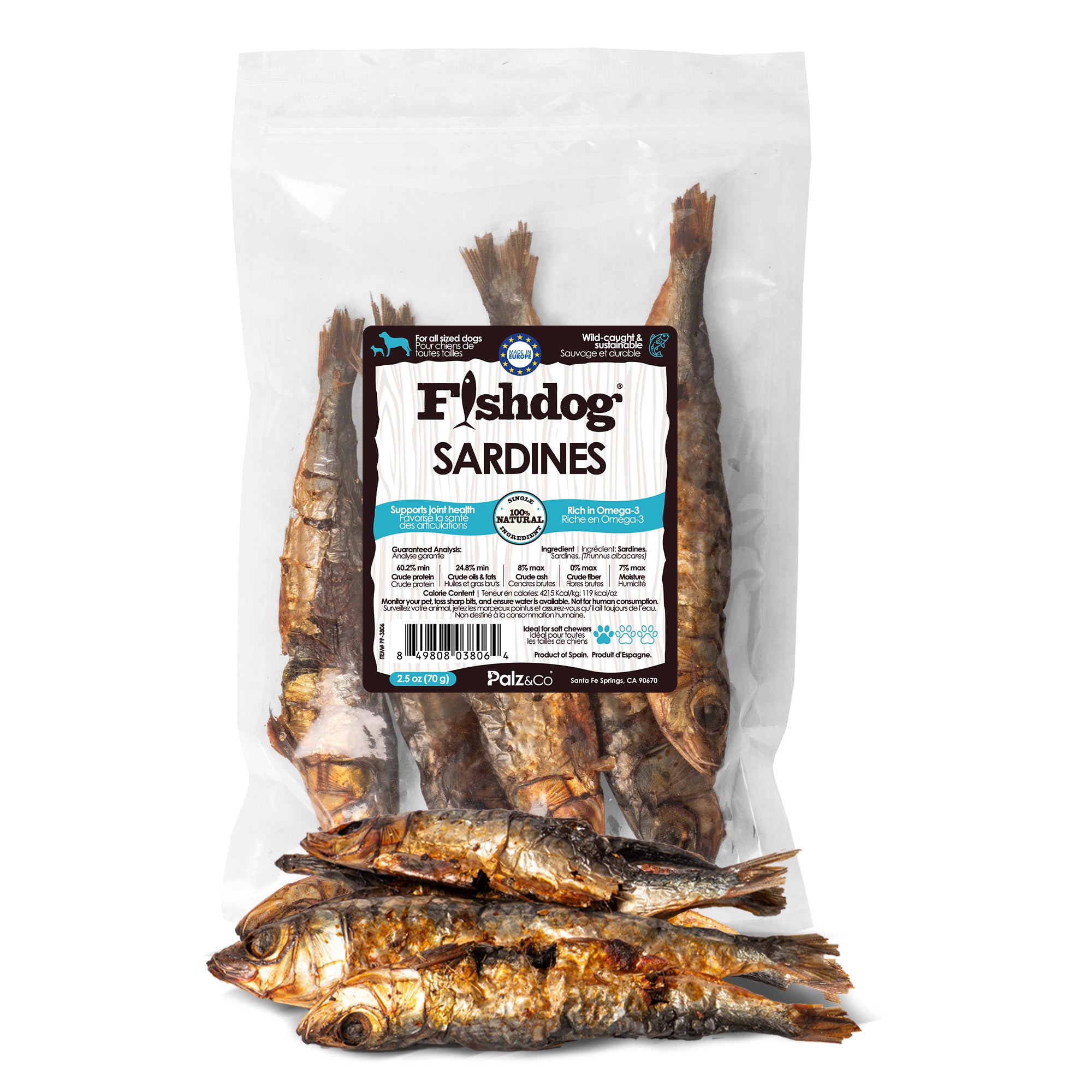 Fishdog Sardines - 2.5 oz (70g) Main image