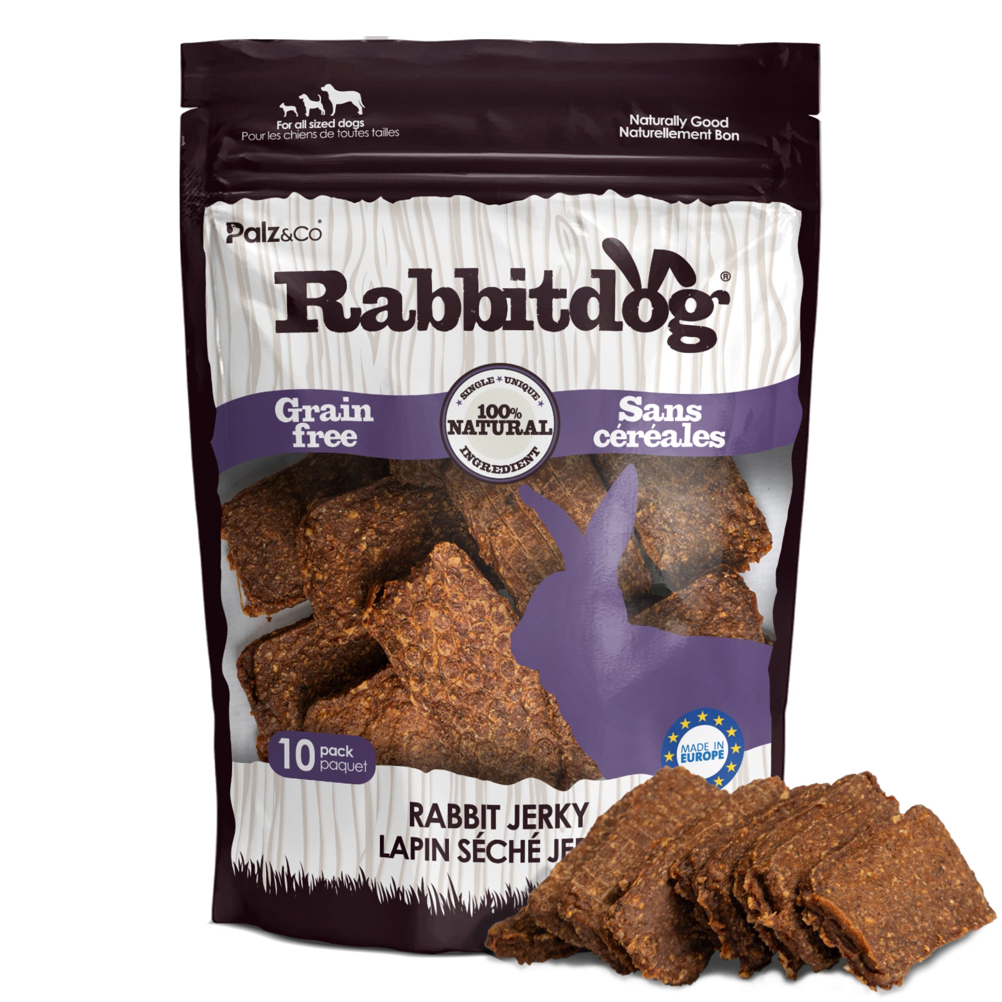 Rabbitdog Rabbit Jerky Chews - Pack of 10 Main image