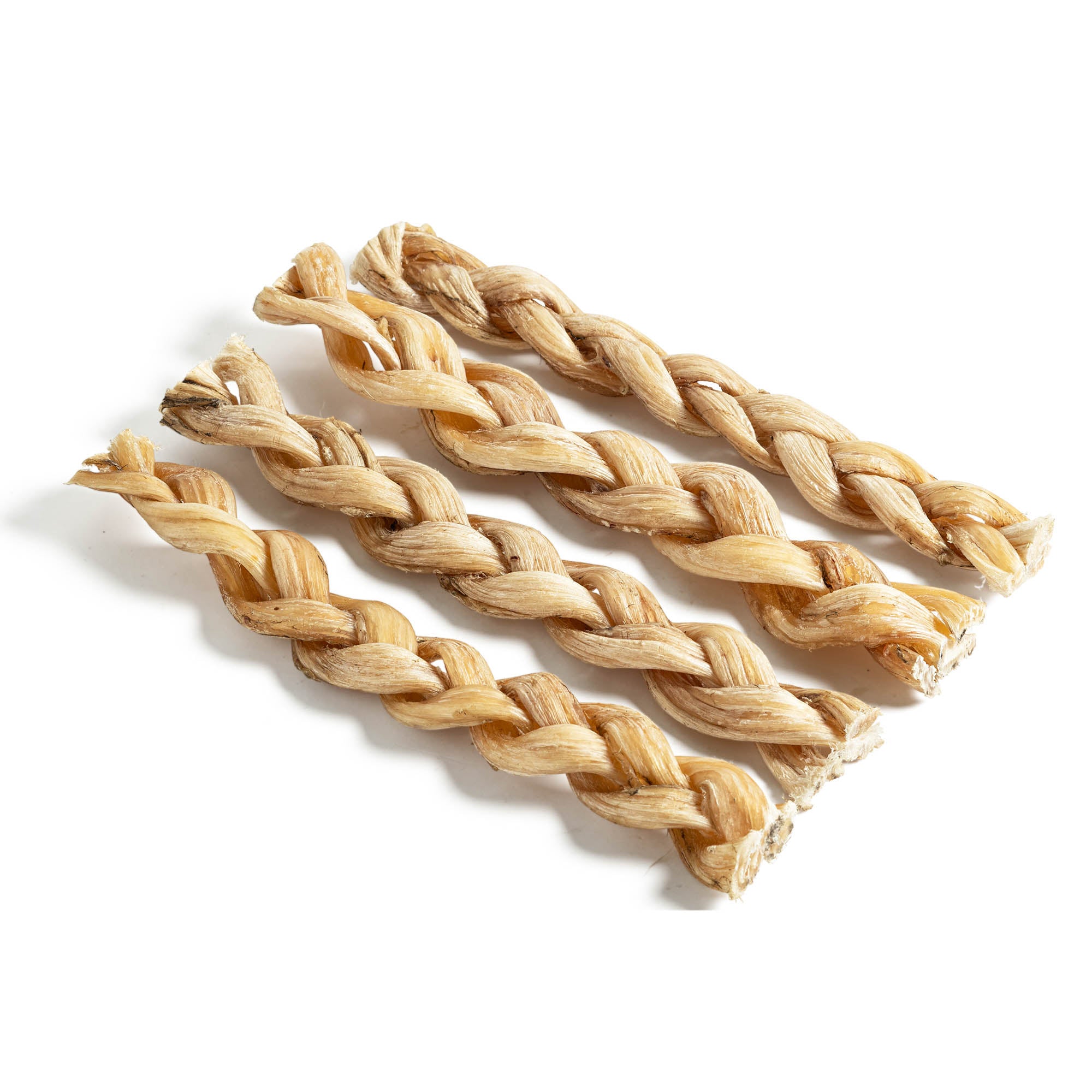 Second alternate closeup view of Moodog Beef Braided Tendon packaging detail, 8-inch, 2 Pack Retail.