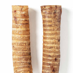 Alternate closeup view of Moodog Beef Trachea Tubes packaging detail, 2 Pack Retail.