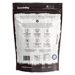 Back view of Palz & Co LamDog Lamb Bites, 6oz Retail