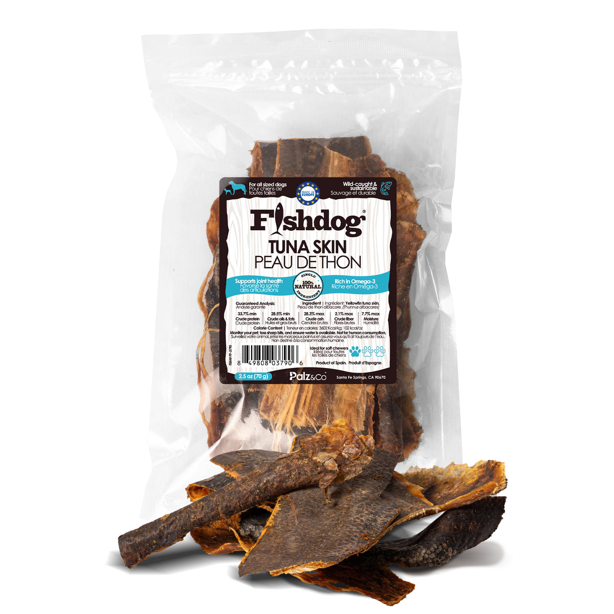 Fishdog Fishdog Tuna Skin - 2.5 oz (70g)